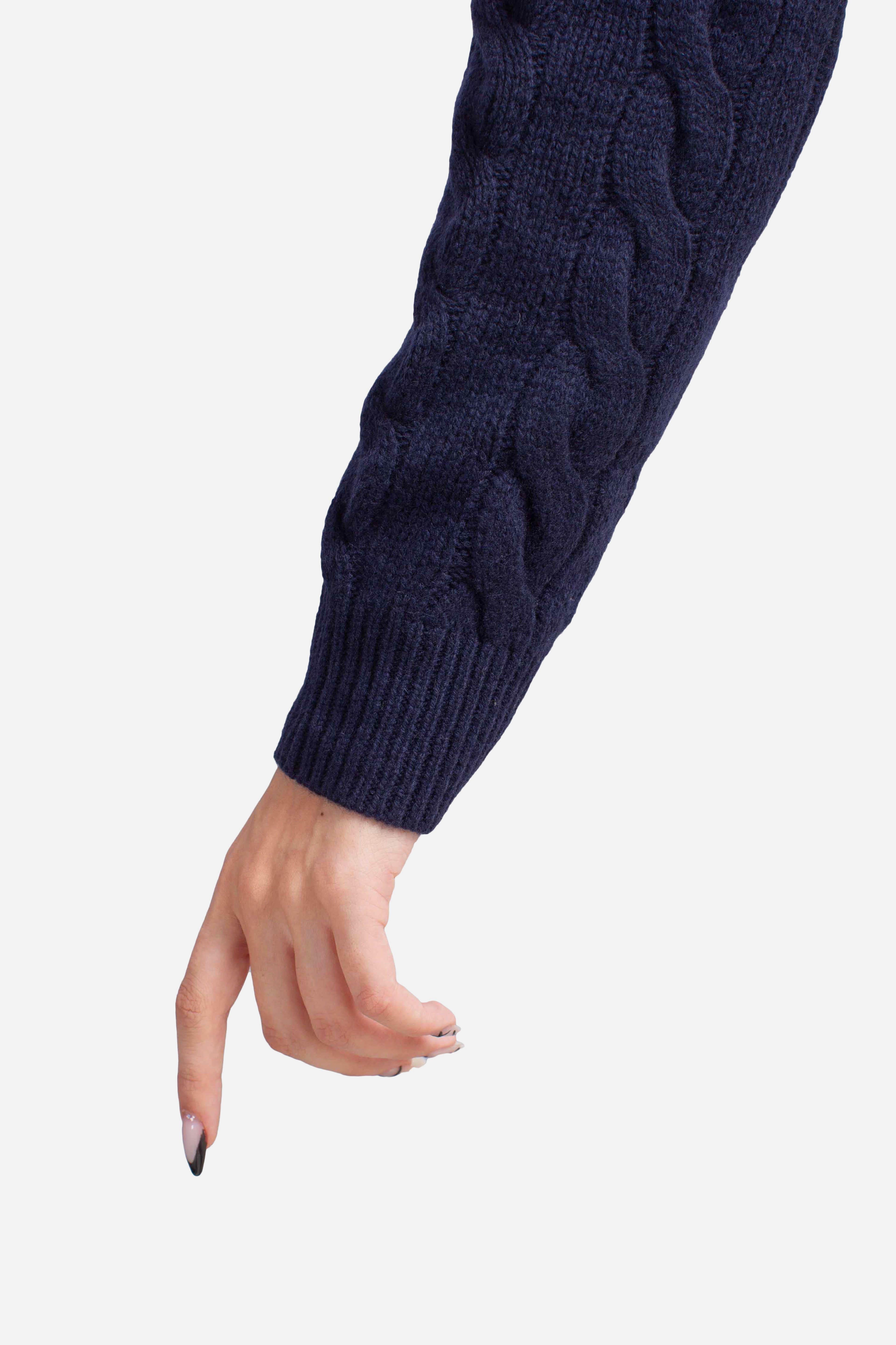 Cardigan in lana e cashmere blue 211978312501 POLO RALPH LAUREN