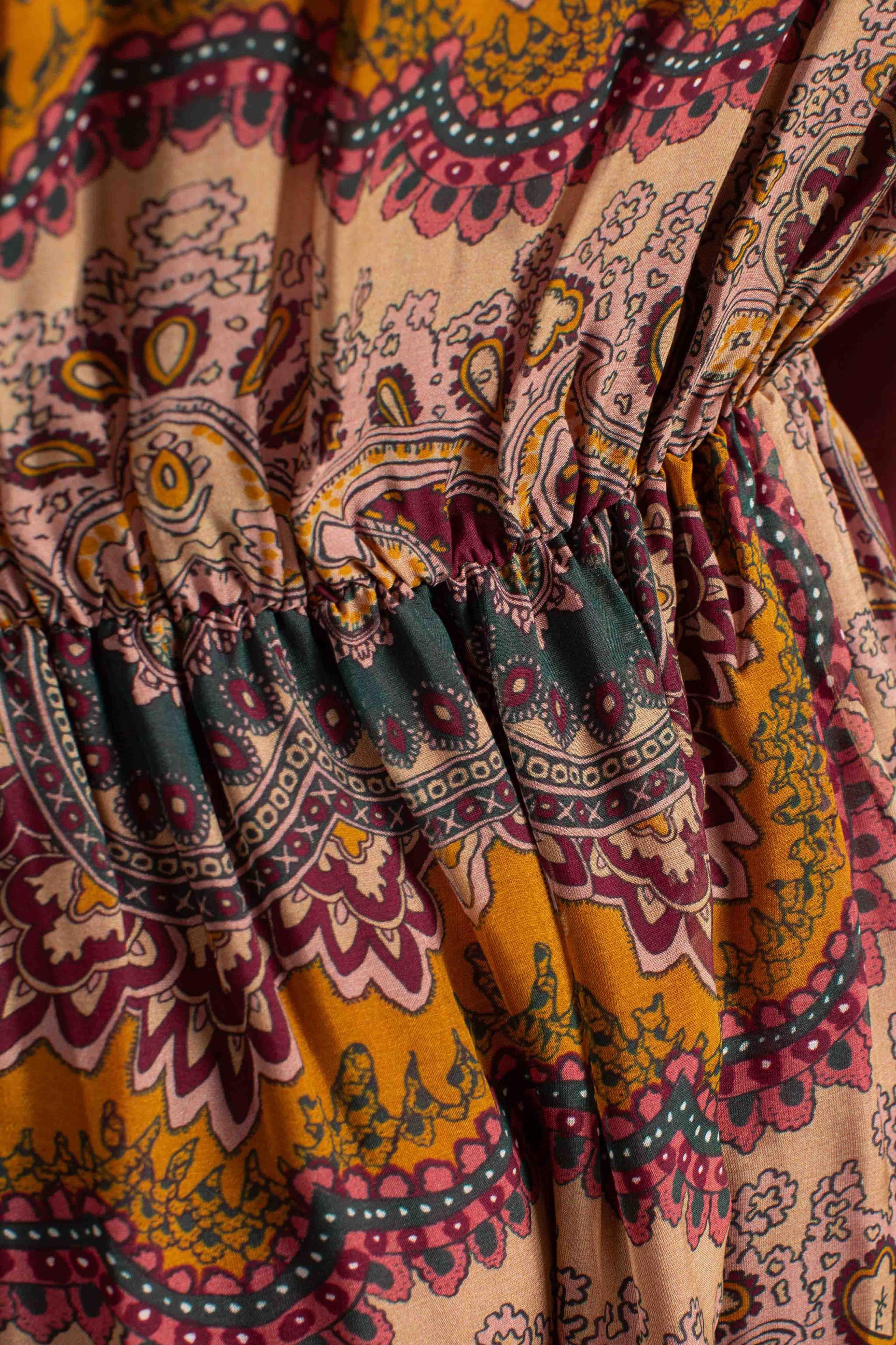Abito lungo fantasia paisley A207Y006A3998 DIXIE