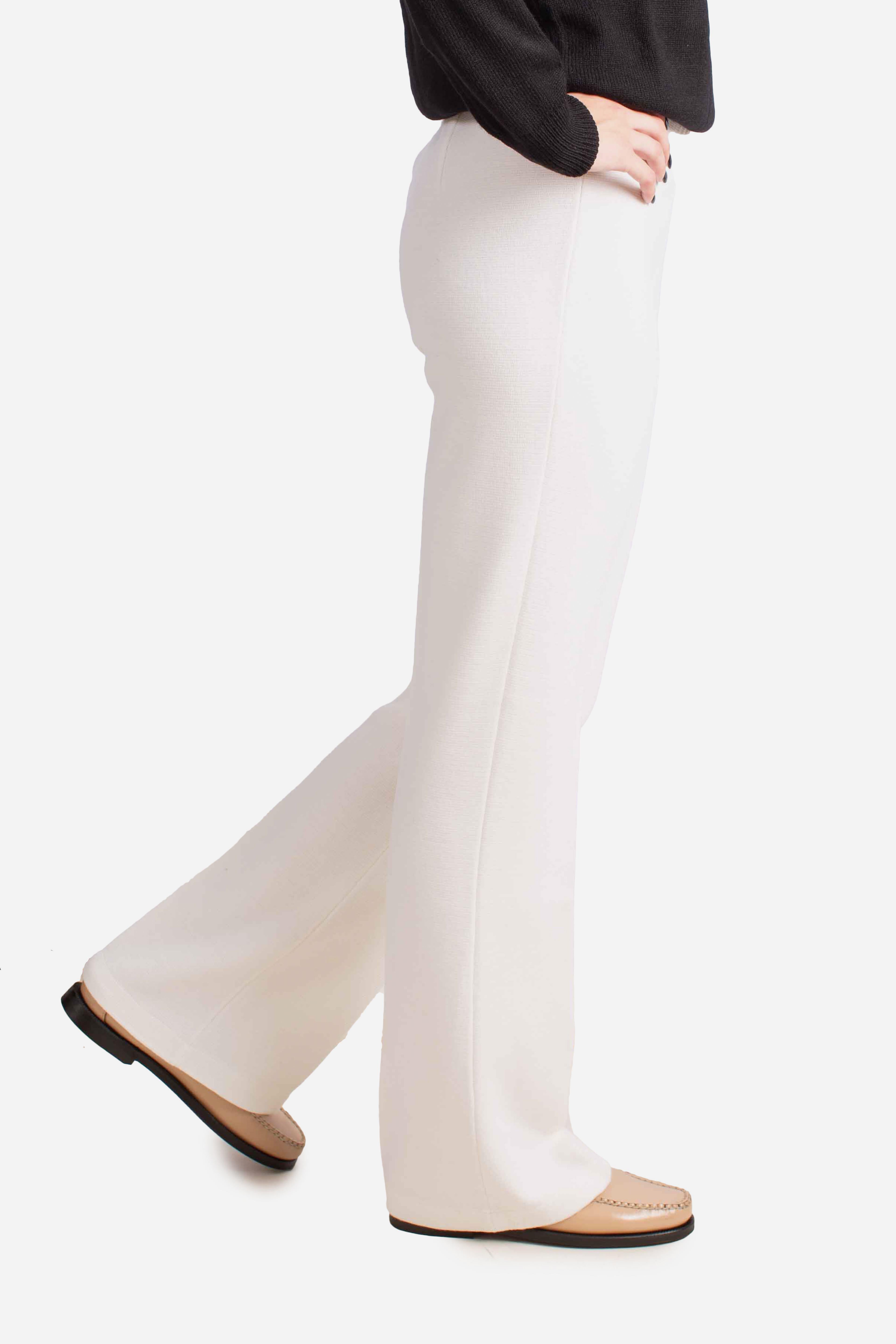Pantalone in lana stretch bianco 5726414276001 GRAN SASSO