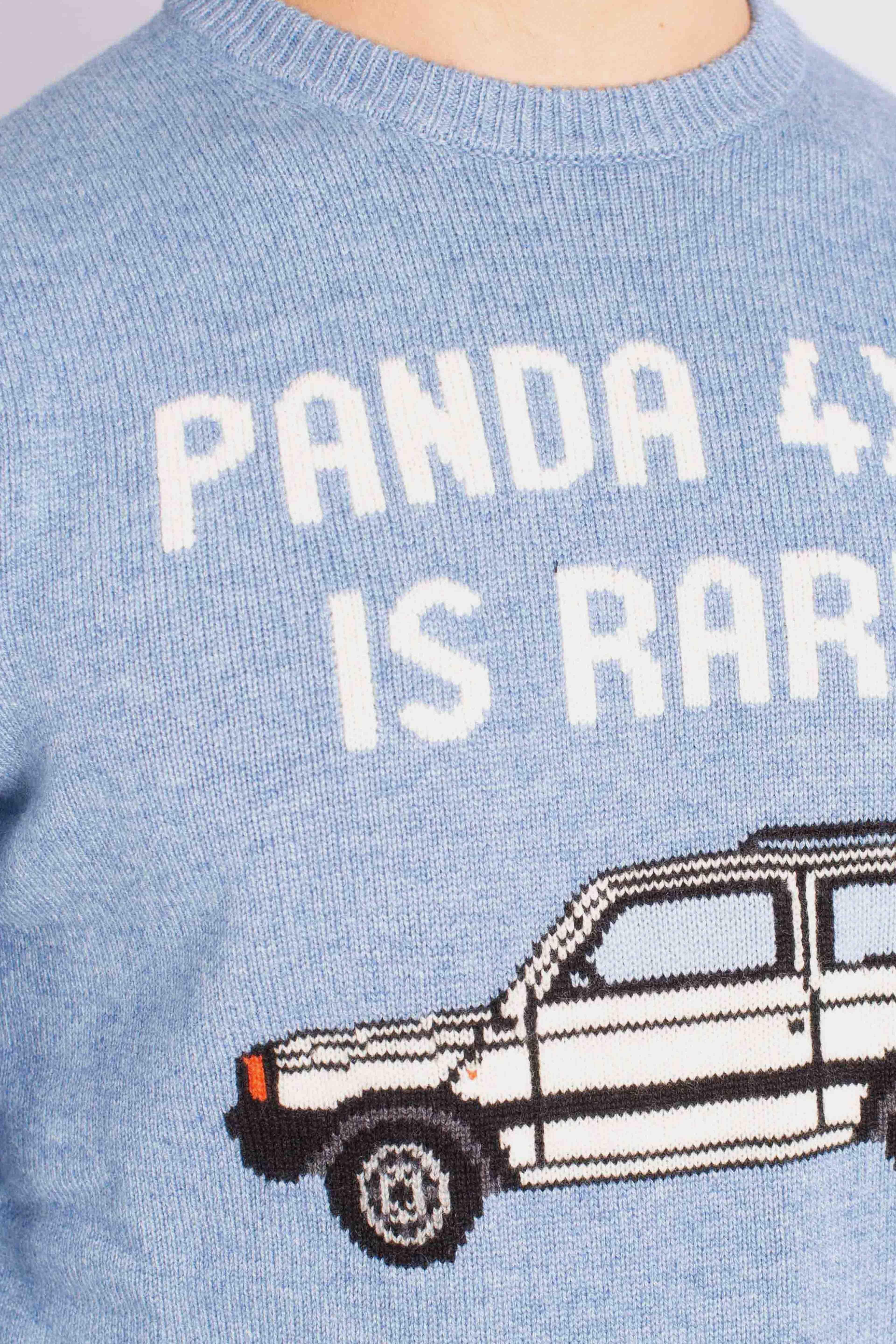 Maglia Uomo "Panda 4x4 is Rare" Azzurro HER000102310I MC2 SAINT BARTH