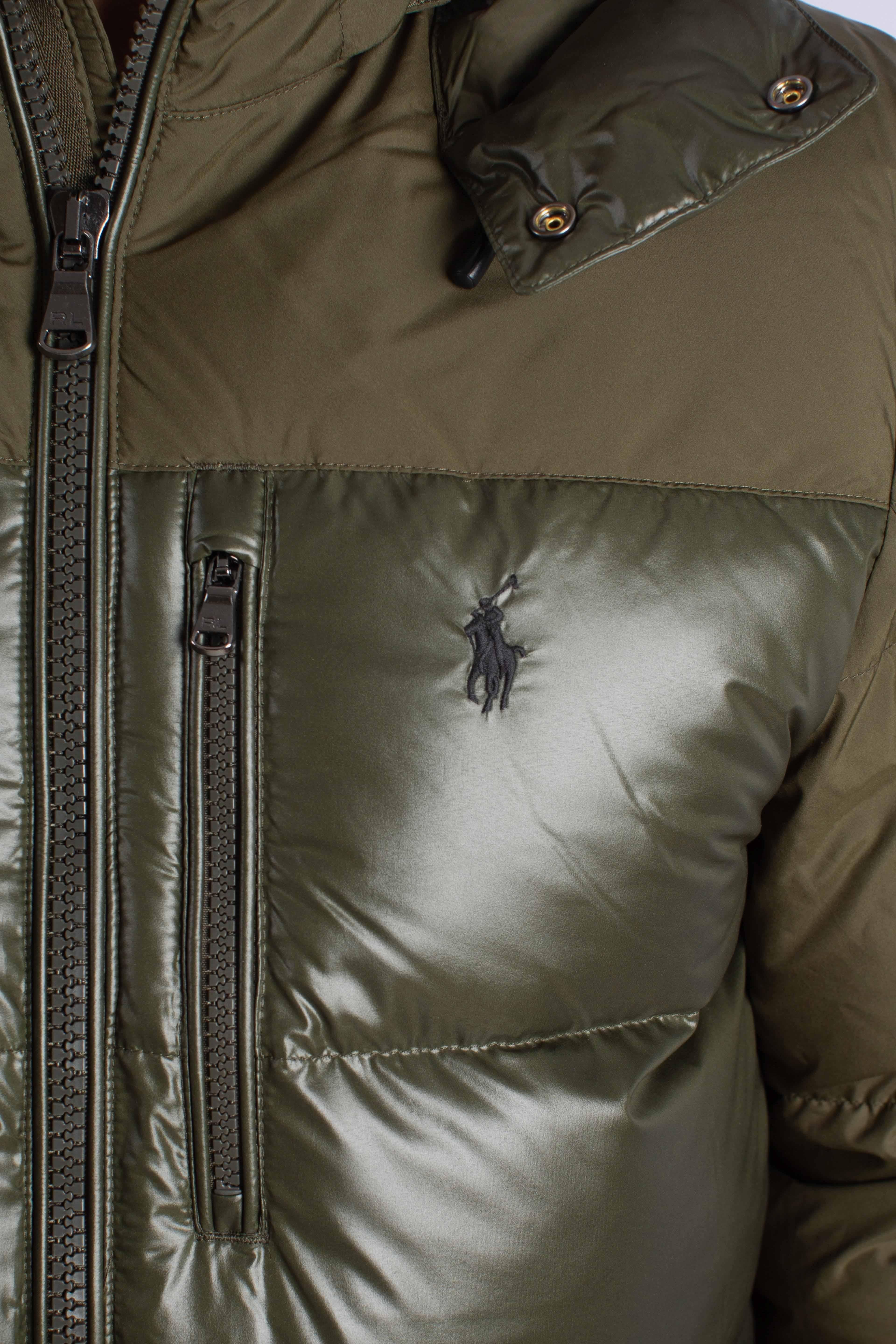 Giubbotto piumino Gorham bicolore green 710967786003 POLO RALPH LAUREN