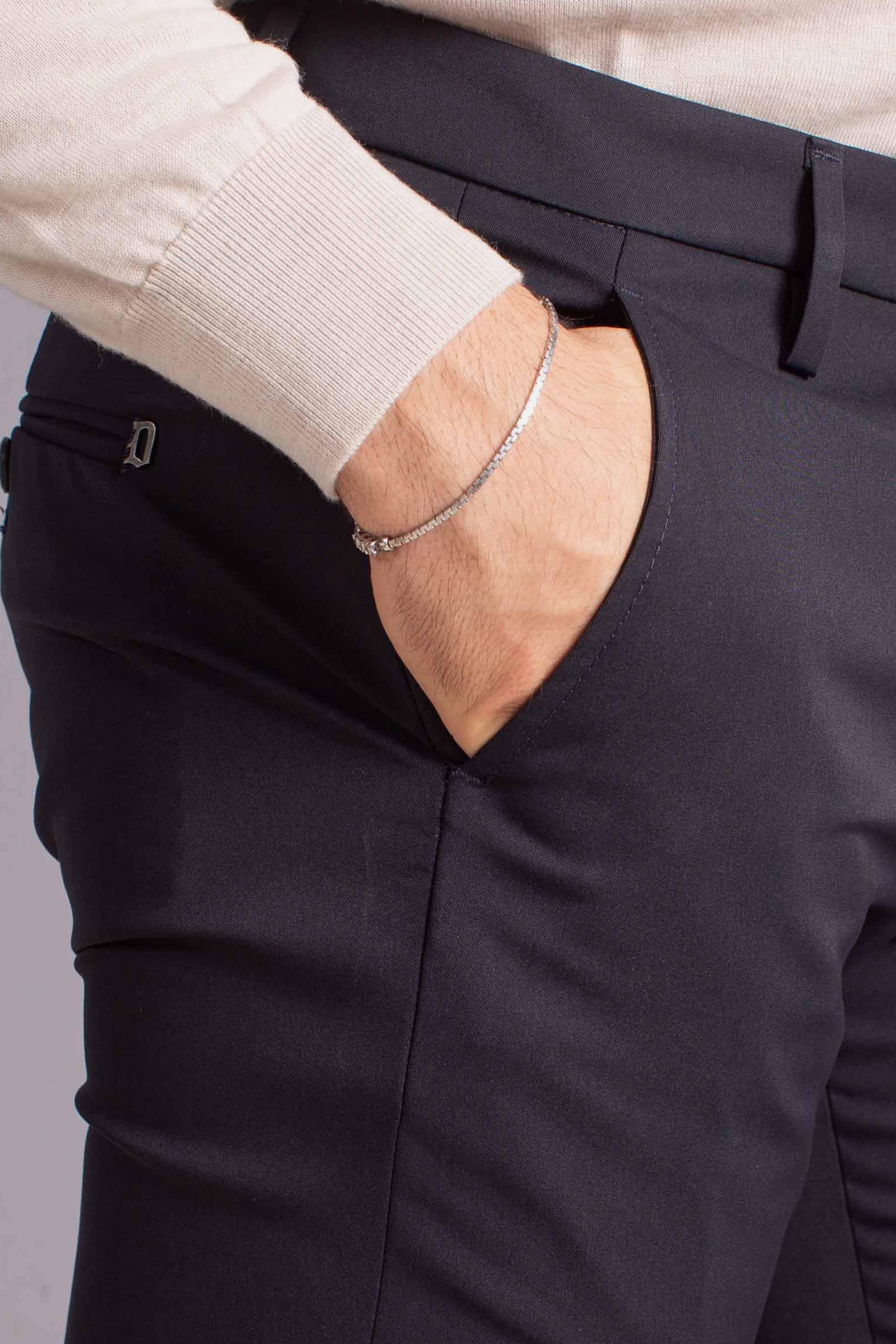 Pantalone Tecnico Slim Fit nero UP235OS0121U002999 DONDUP