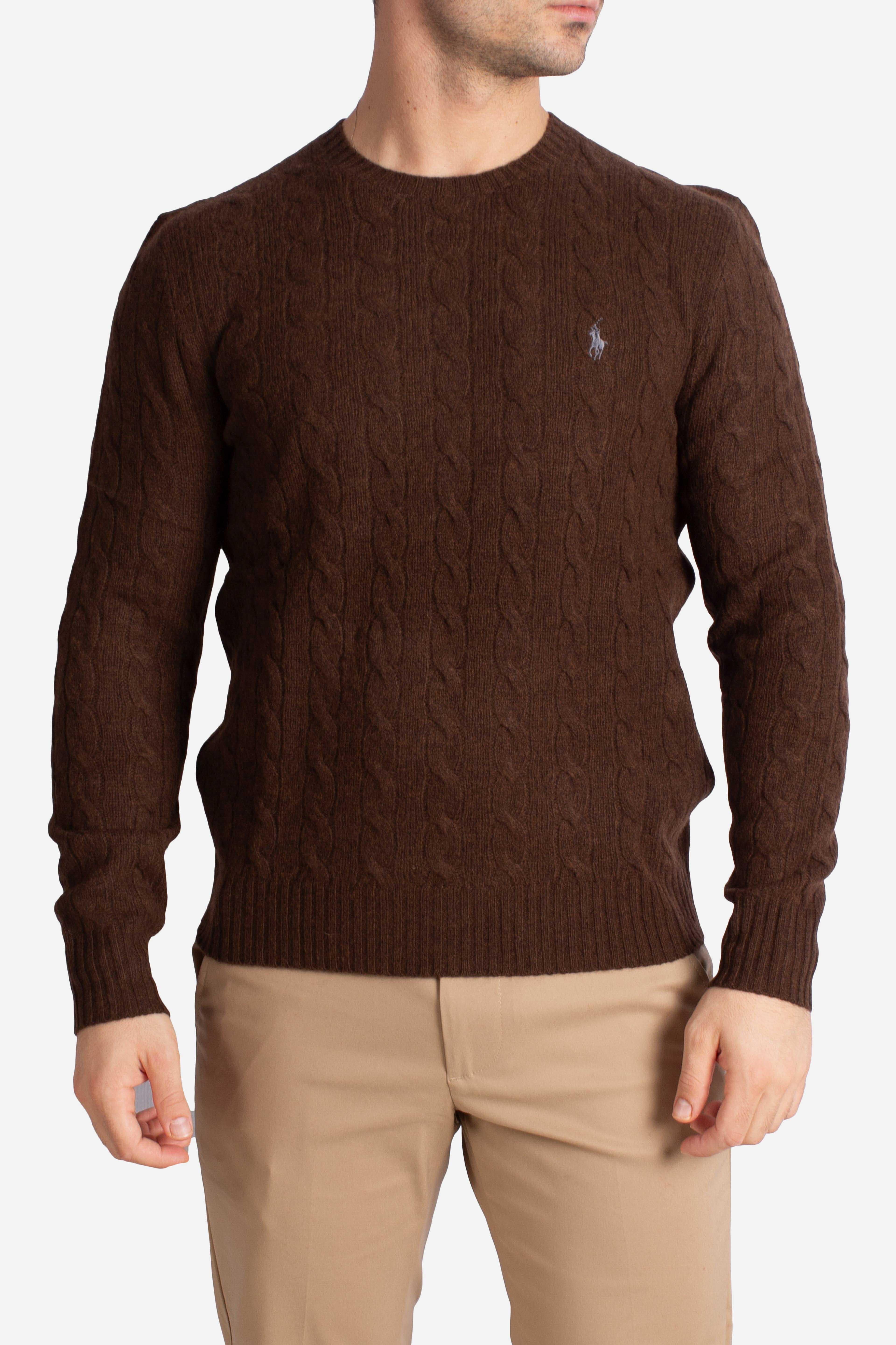 Maglia in lana e cashmere brown 710876762029 POLO RALPH LAUREN