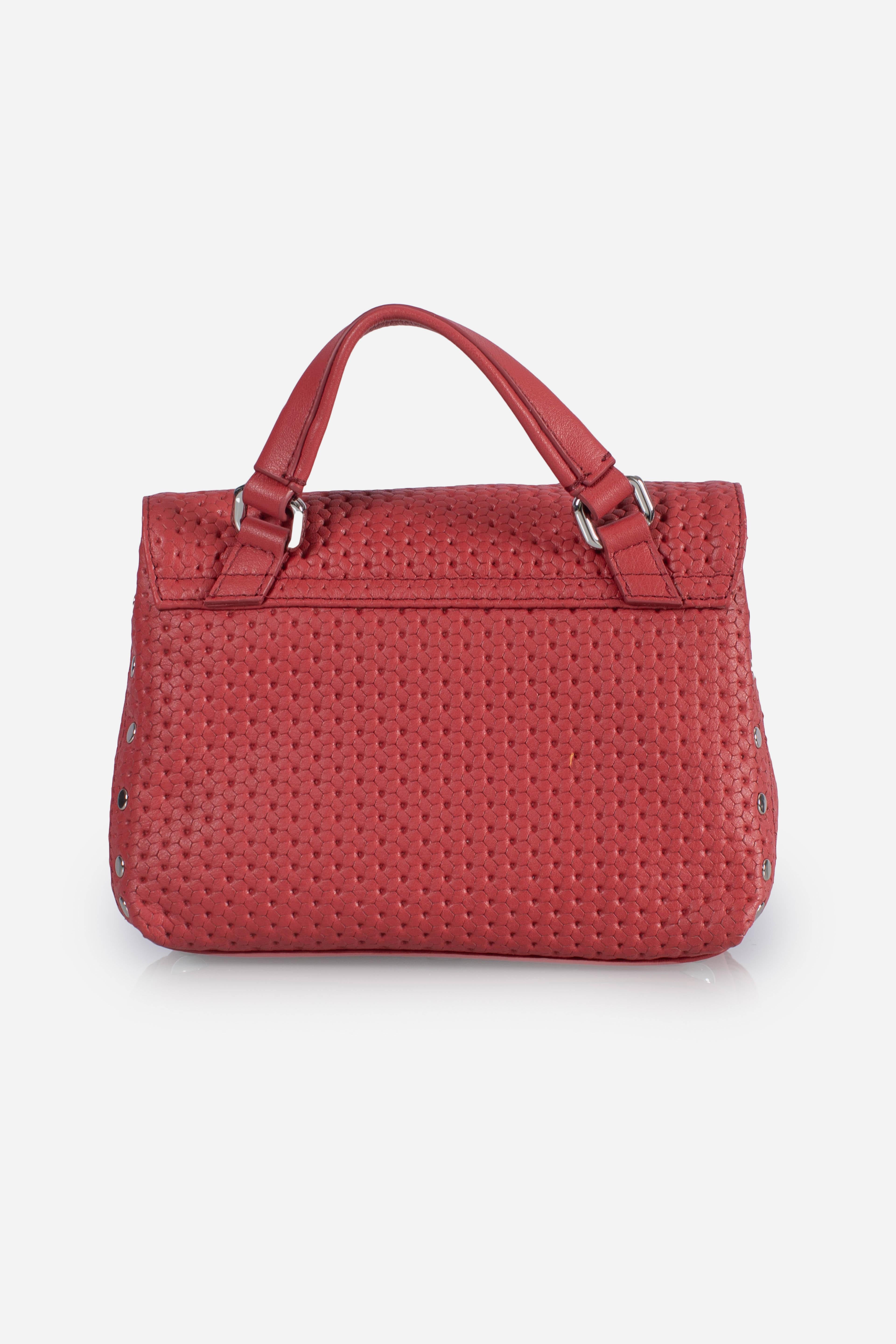 Borsa Postina Baby effetto intrecciato red tango 0680102190000BZ0994 ZANELLATO