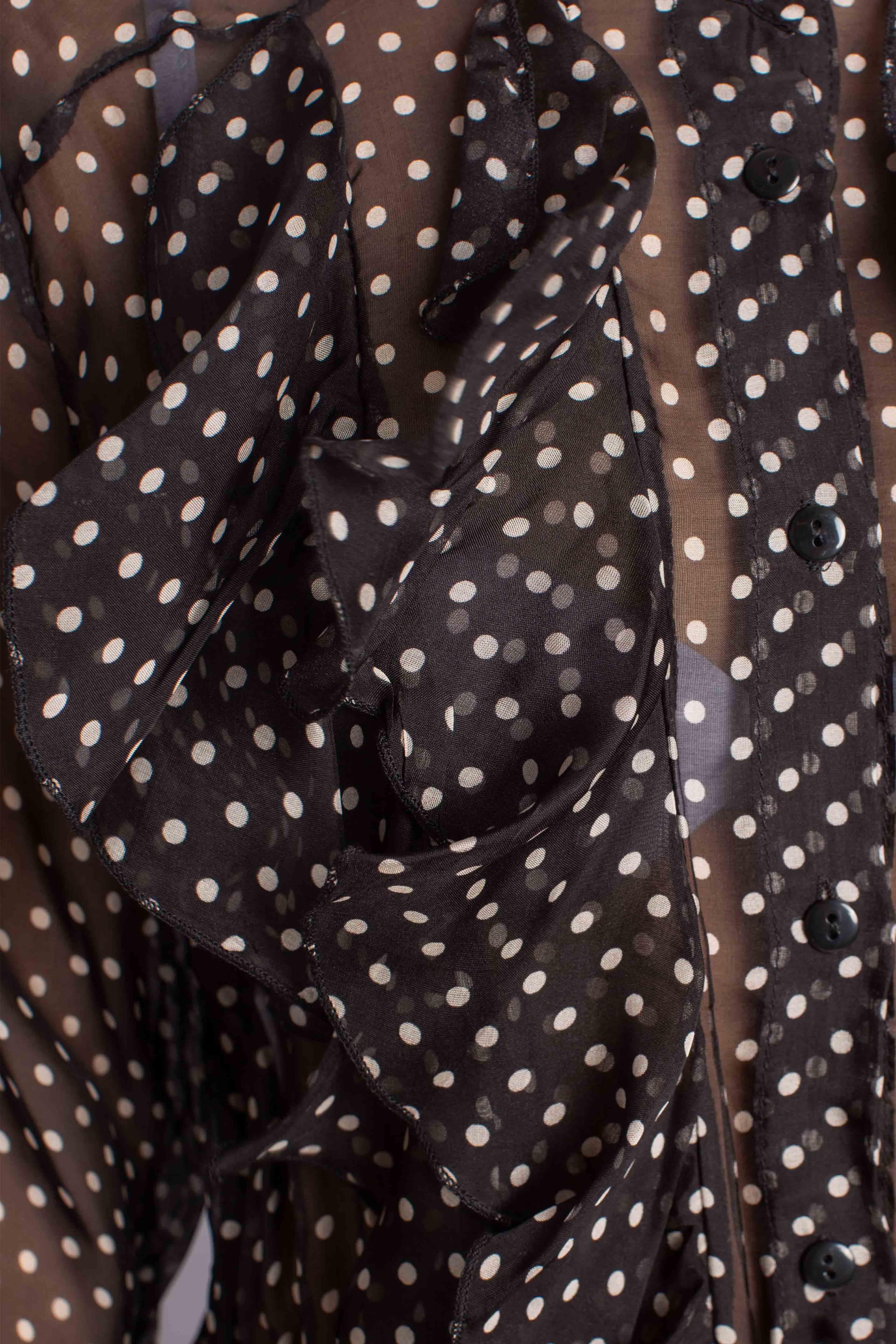 Abito lungo pois in voile di seta e viscosa A207Y010A3998 DIXIE