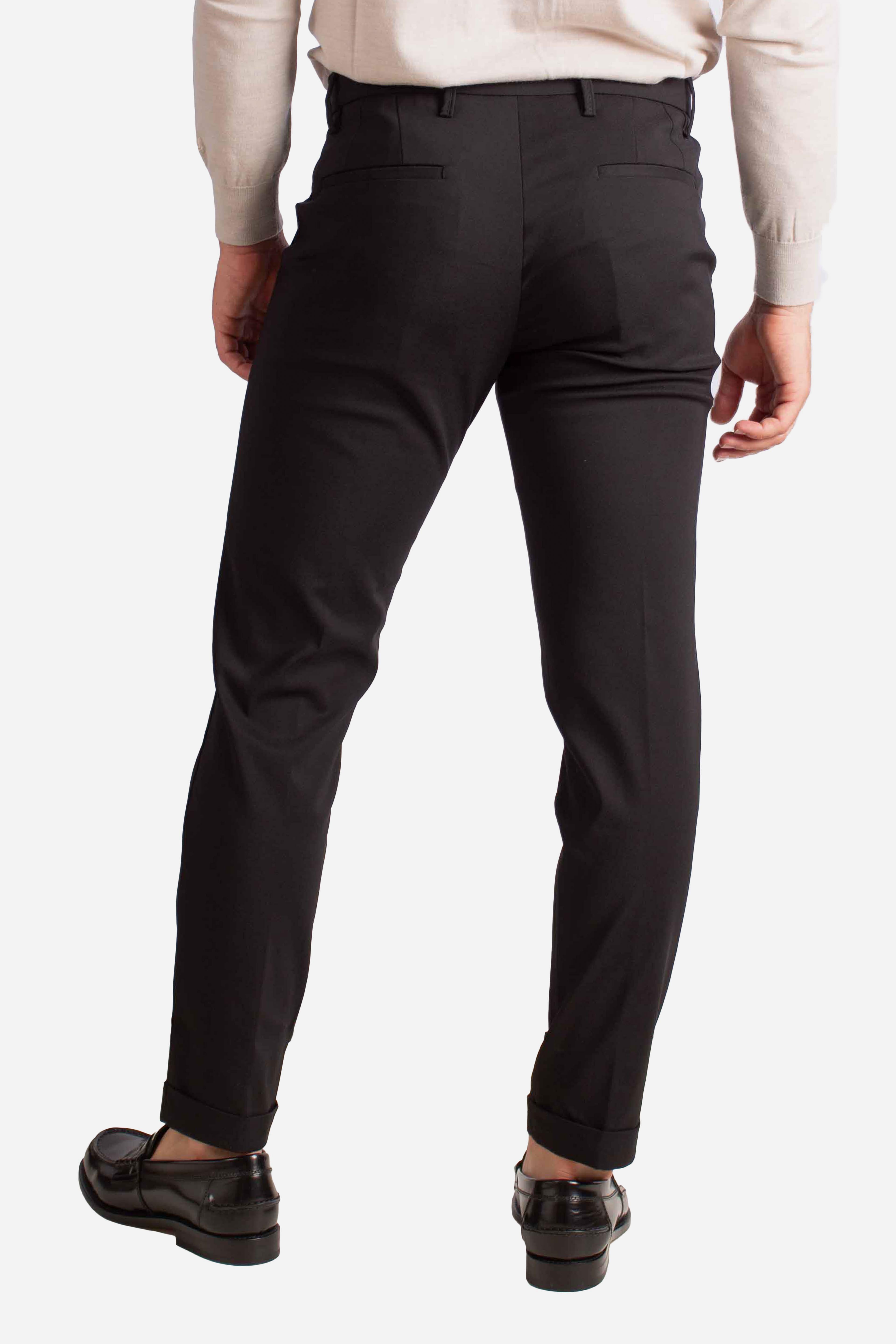 Pantalone in tessuto tecnico nero NAPOLI126033099 ERNYS