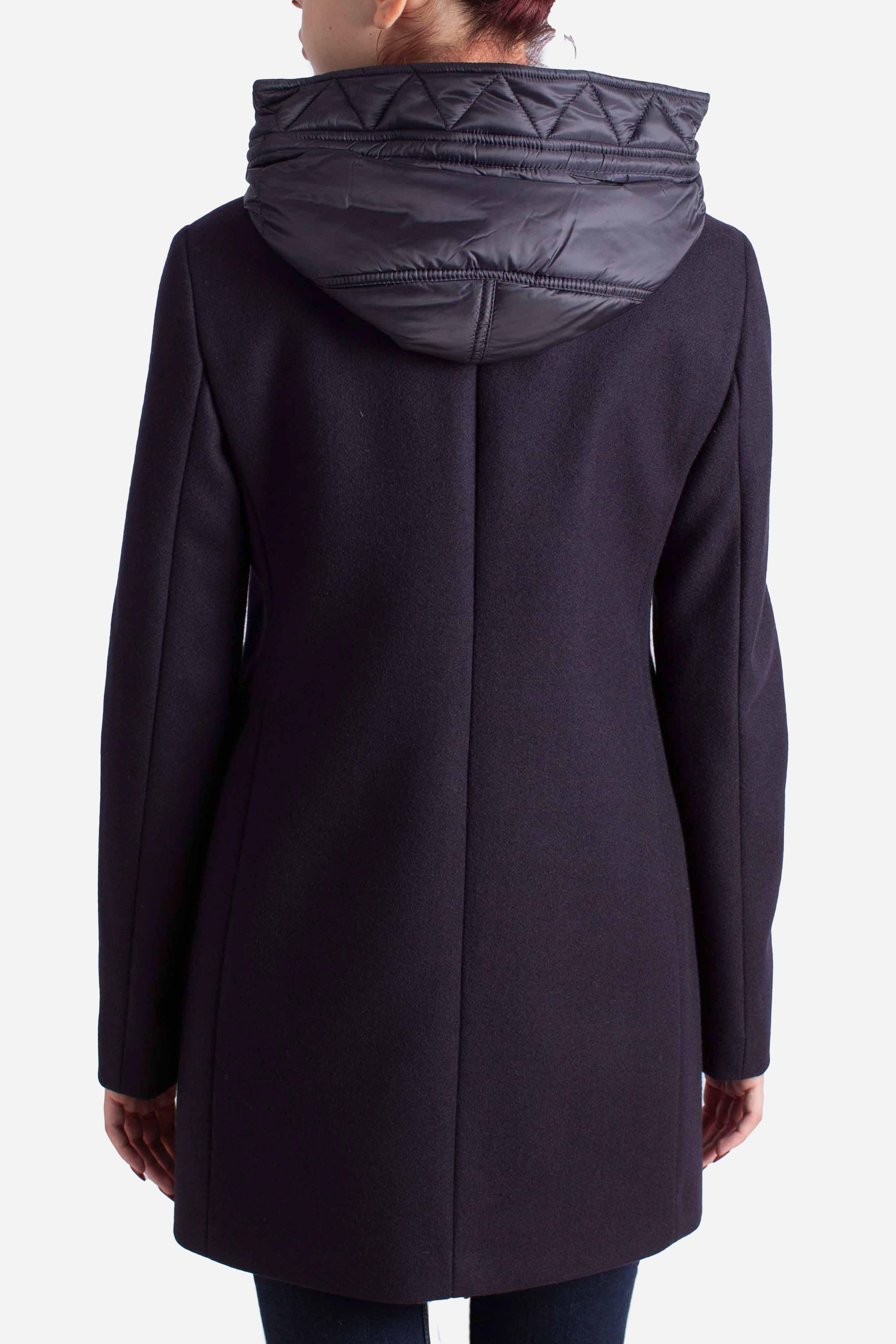 Toggle Coat in Panno di Lana blu NAW59513430SGLU809 FAY