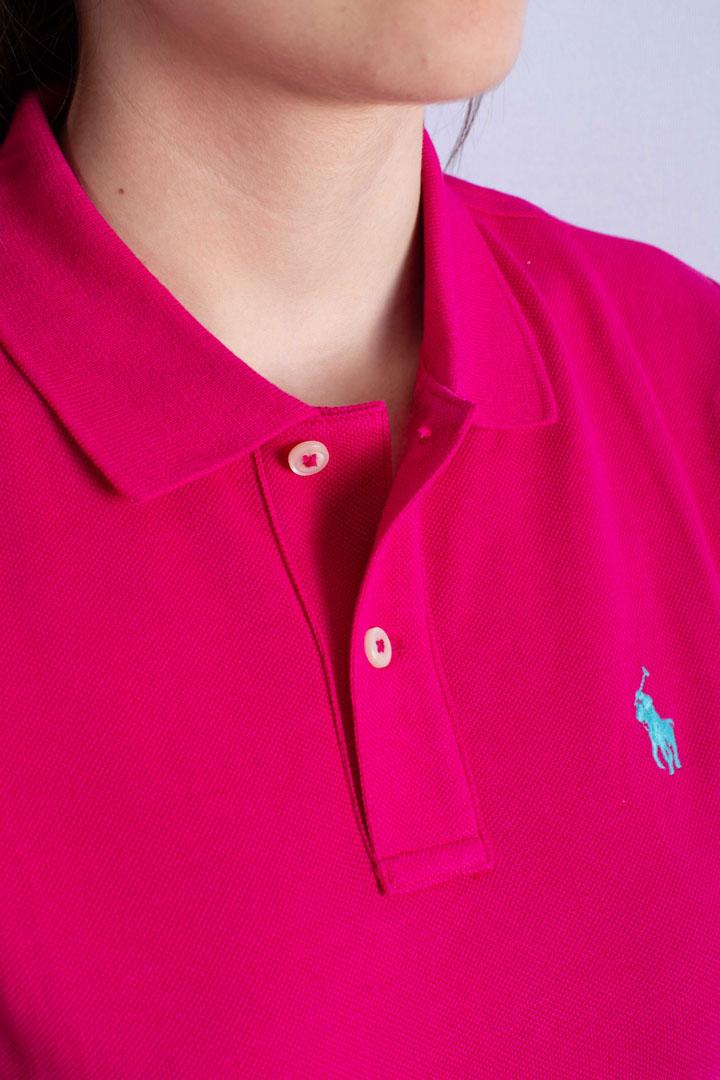 Mini abito polo in piqué di cotone pink 211799490011 POLO RALPH LAUREN