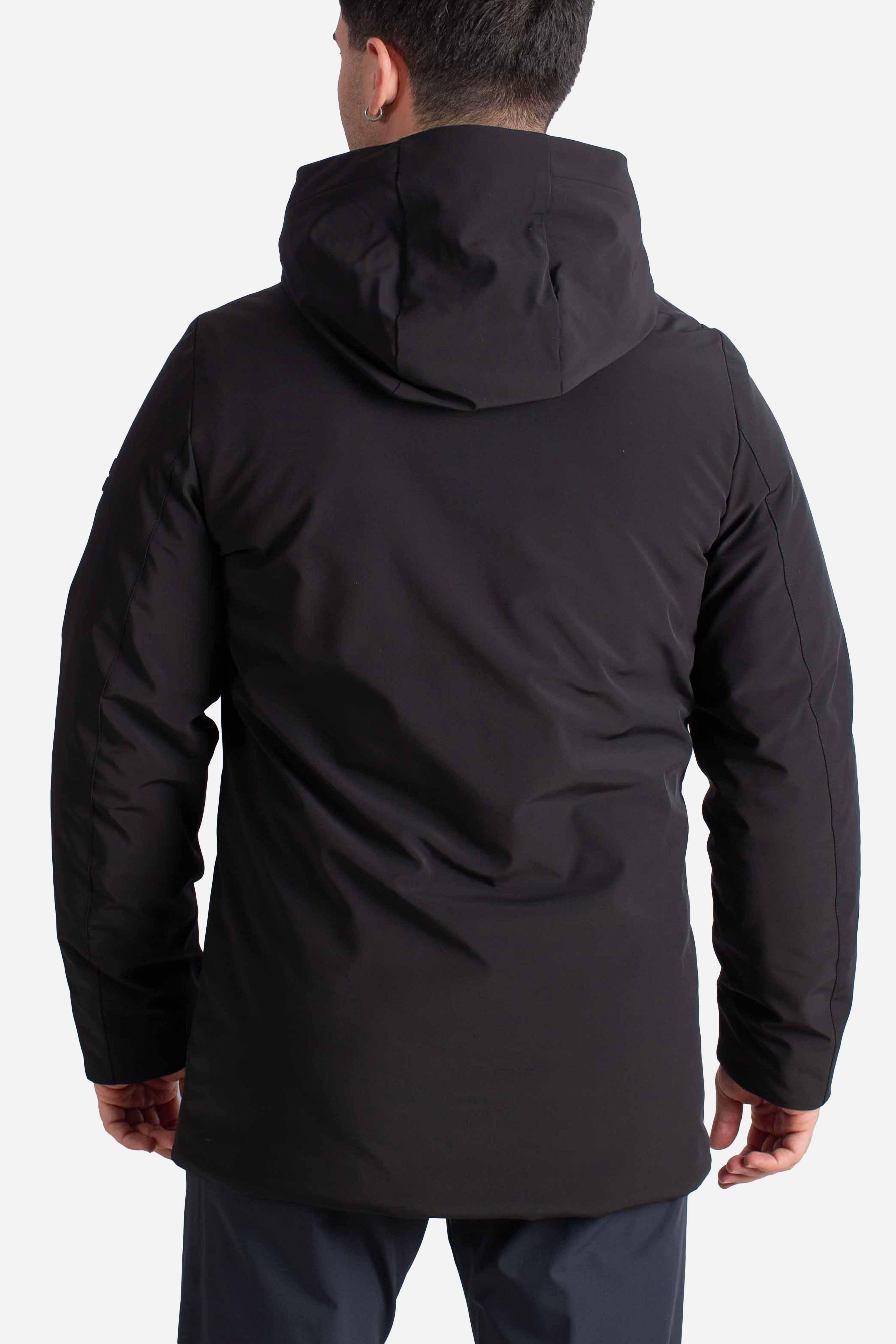 Parka Tecnico nero con Imbottitura Sorona® Thermo Insulation System HE9440006NERO HERNO