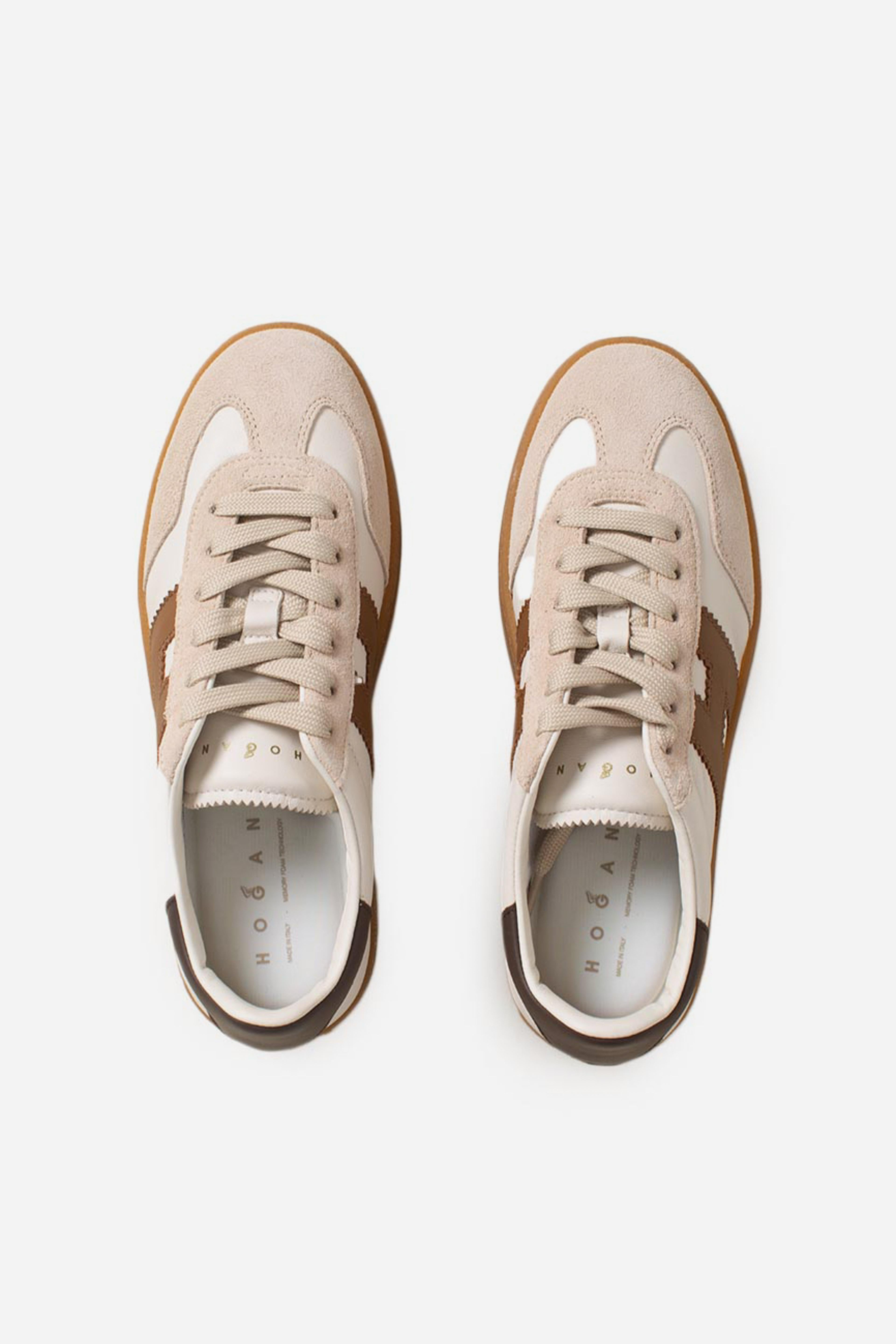 Sneakers Hogan Cool Avorio Beige Marrone HXW6980FB60UHC0MAG HOGAN