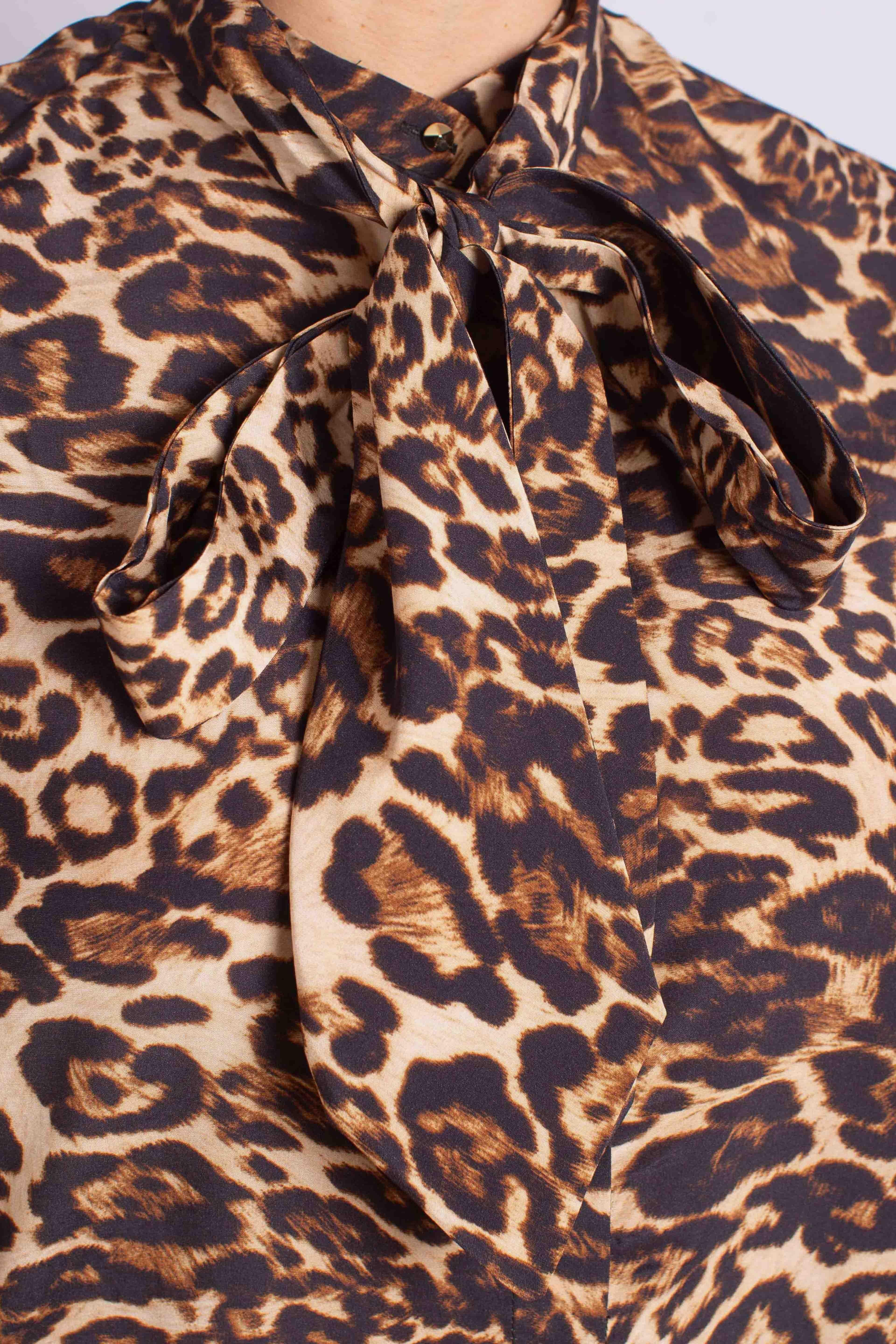 Camicia animalier con fiocco CEVTYAHA2890 DIXIE