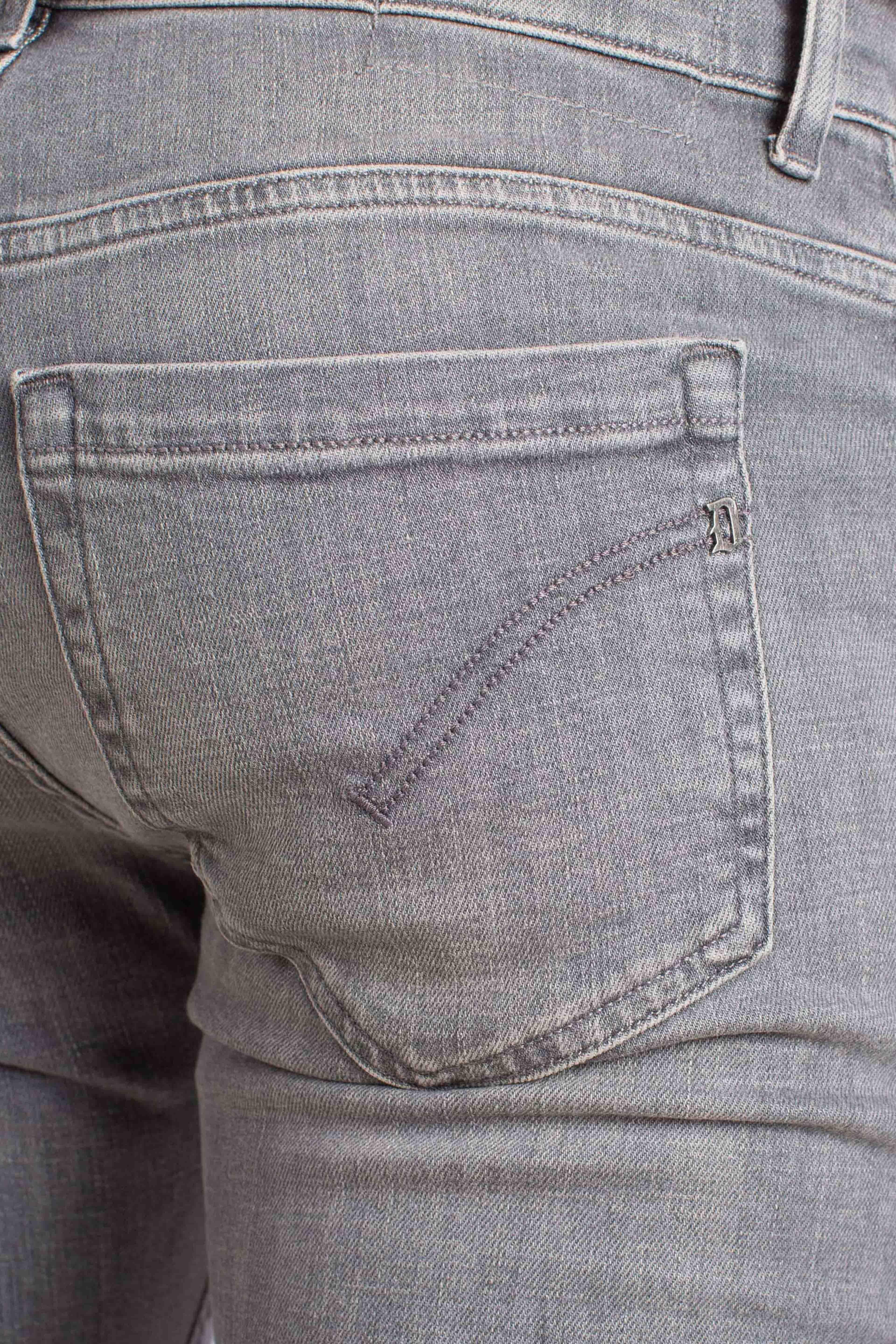 Jeans Slim Fit in Denim Stretch grigio UP232DSK318UJ27900 DONDUP