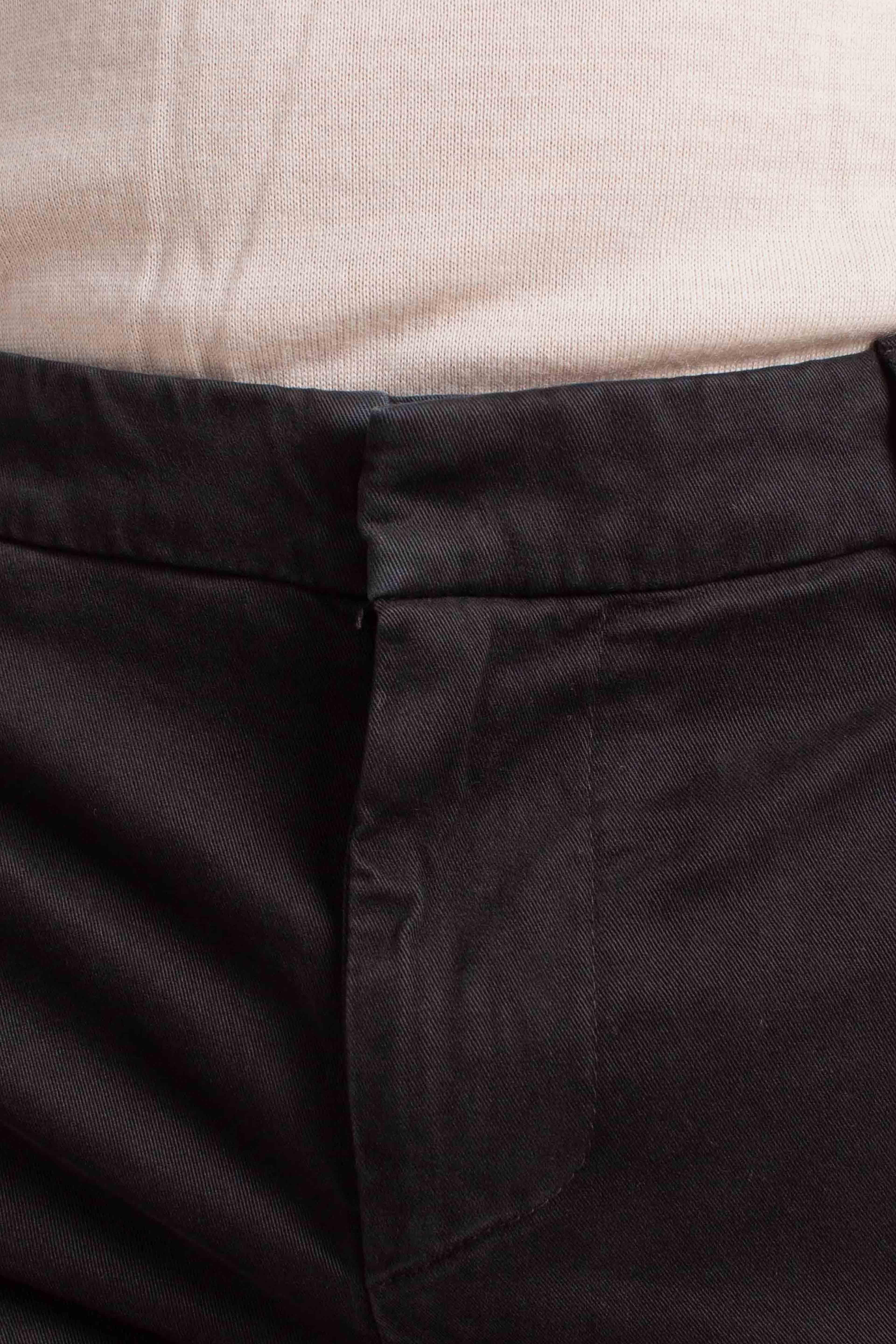 Pantaloni Slim Fit in Cotone Stretch nero UP235GSE043U999 DONDUP