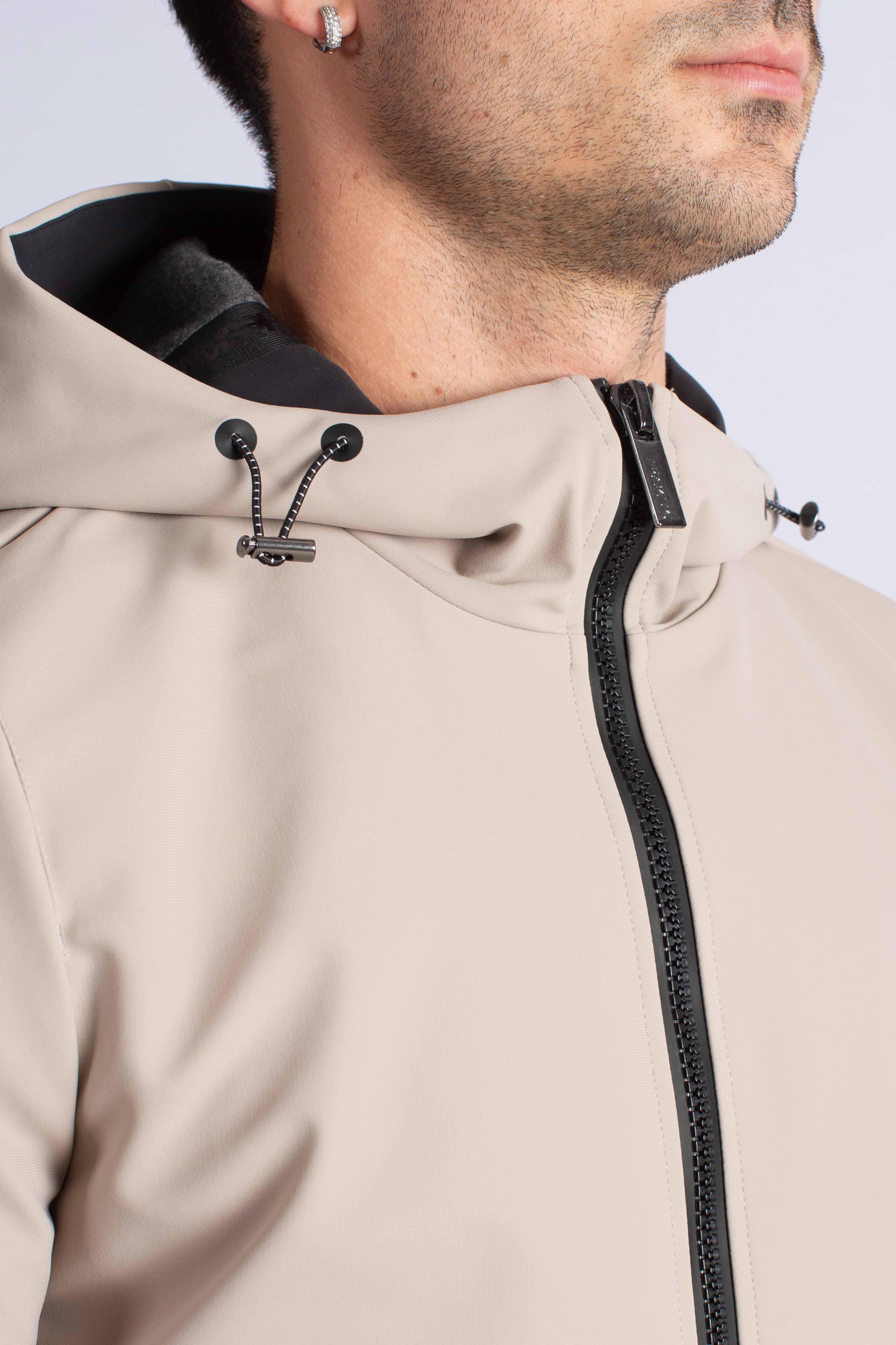 Giubbino Softshell beige con Cappuccio HE9440023BEIGE HESKIMO