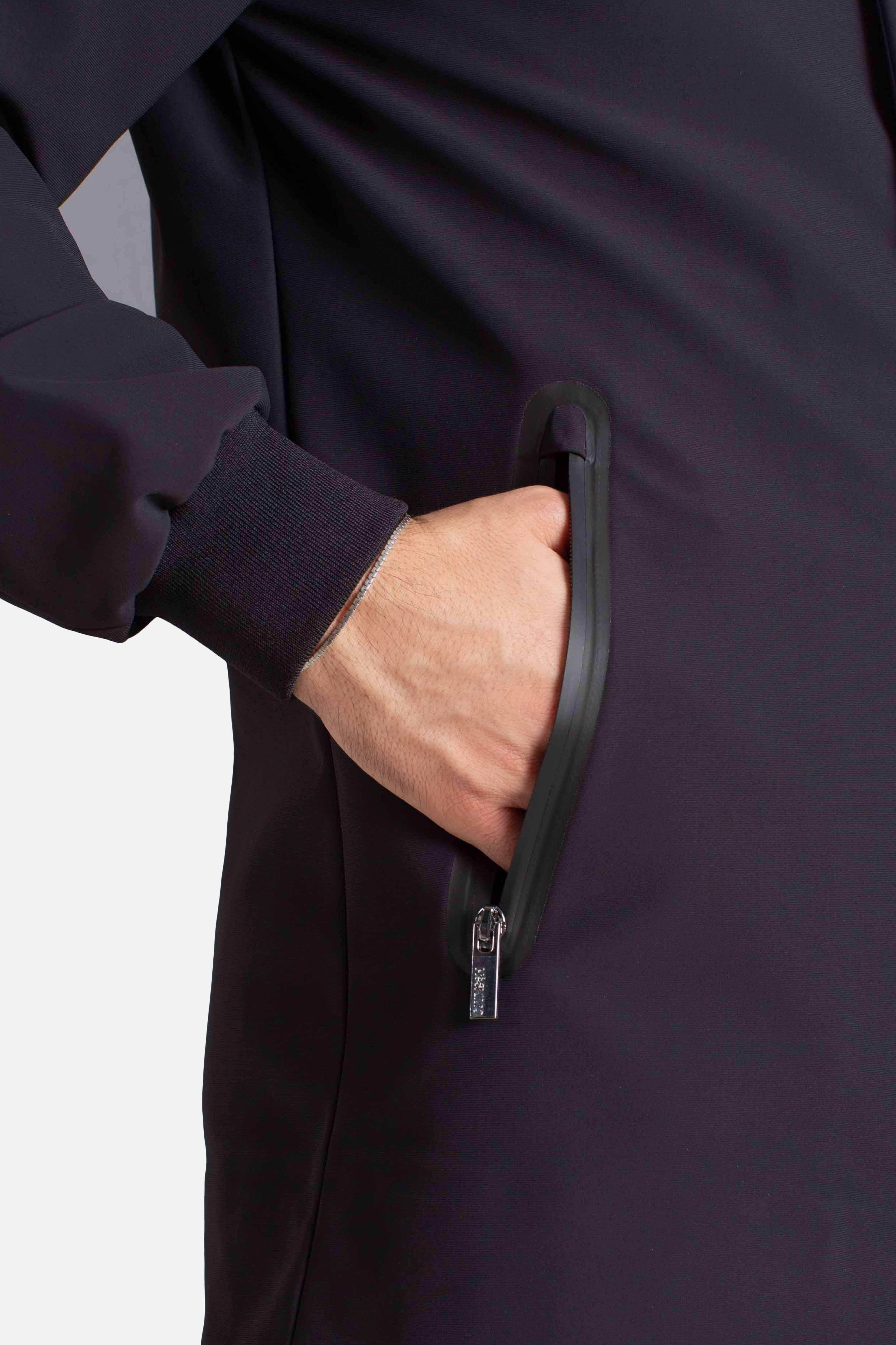 Giubbotto nero Softshell con Cappuccio HE9440013NERO HESKIMO