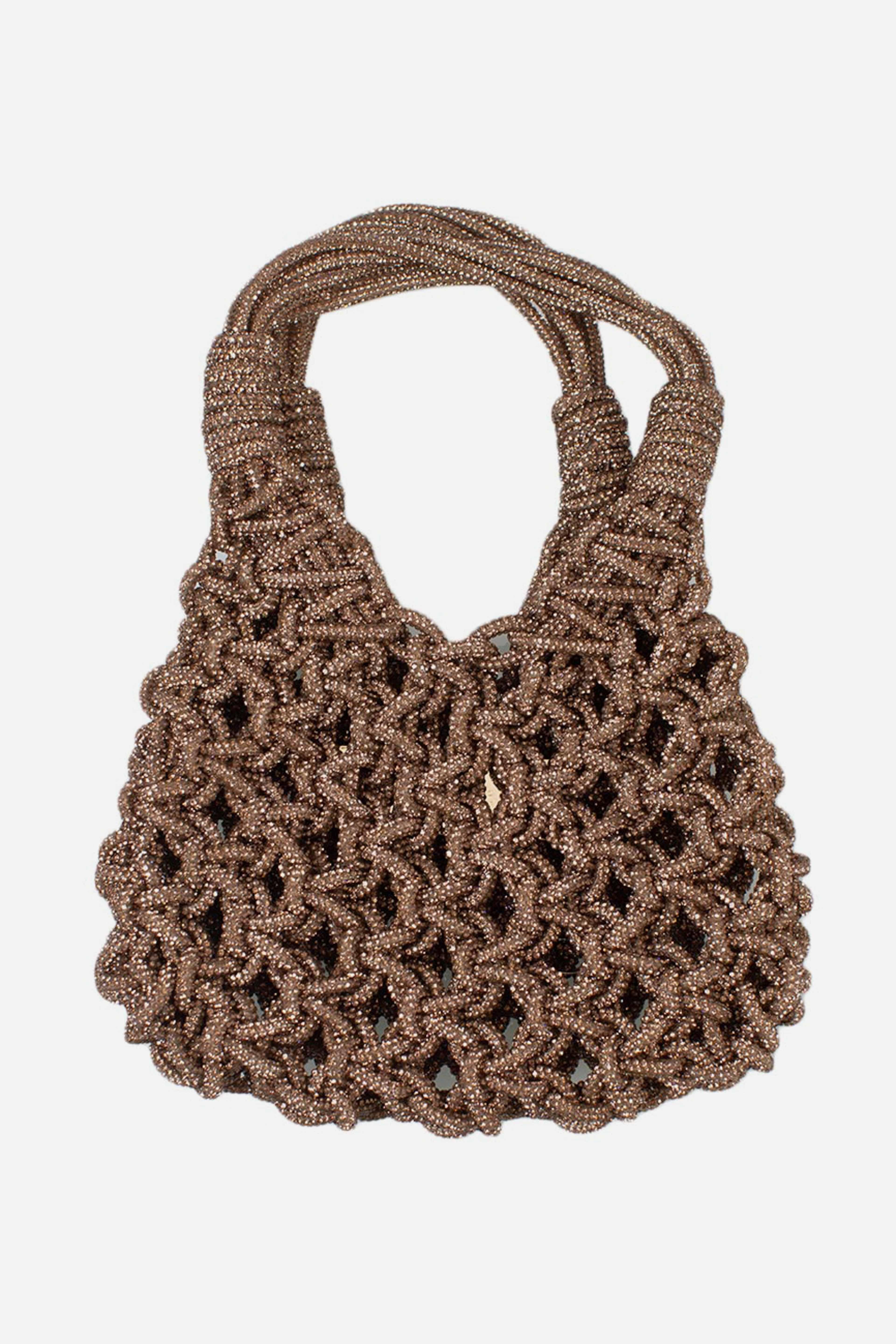 Borsa gioiello Vannifique mini Crystal tempestata di cristalli light topaz VANNIFIQUE MINILIGHT TOPAZ HIBOURAMA