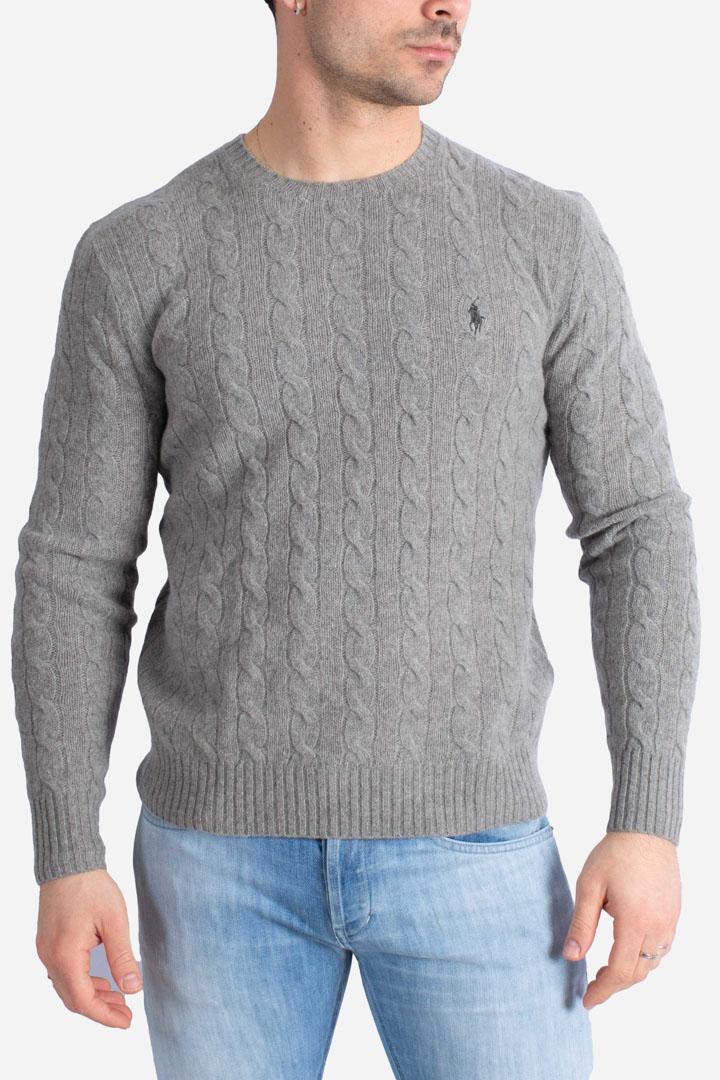 Maglia in lana e cashmere grey 710876762012 POLO RALPH LAUREN