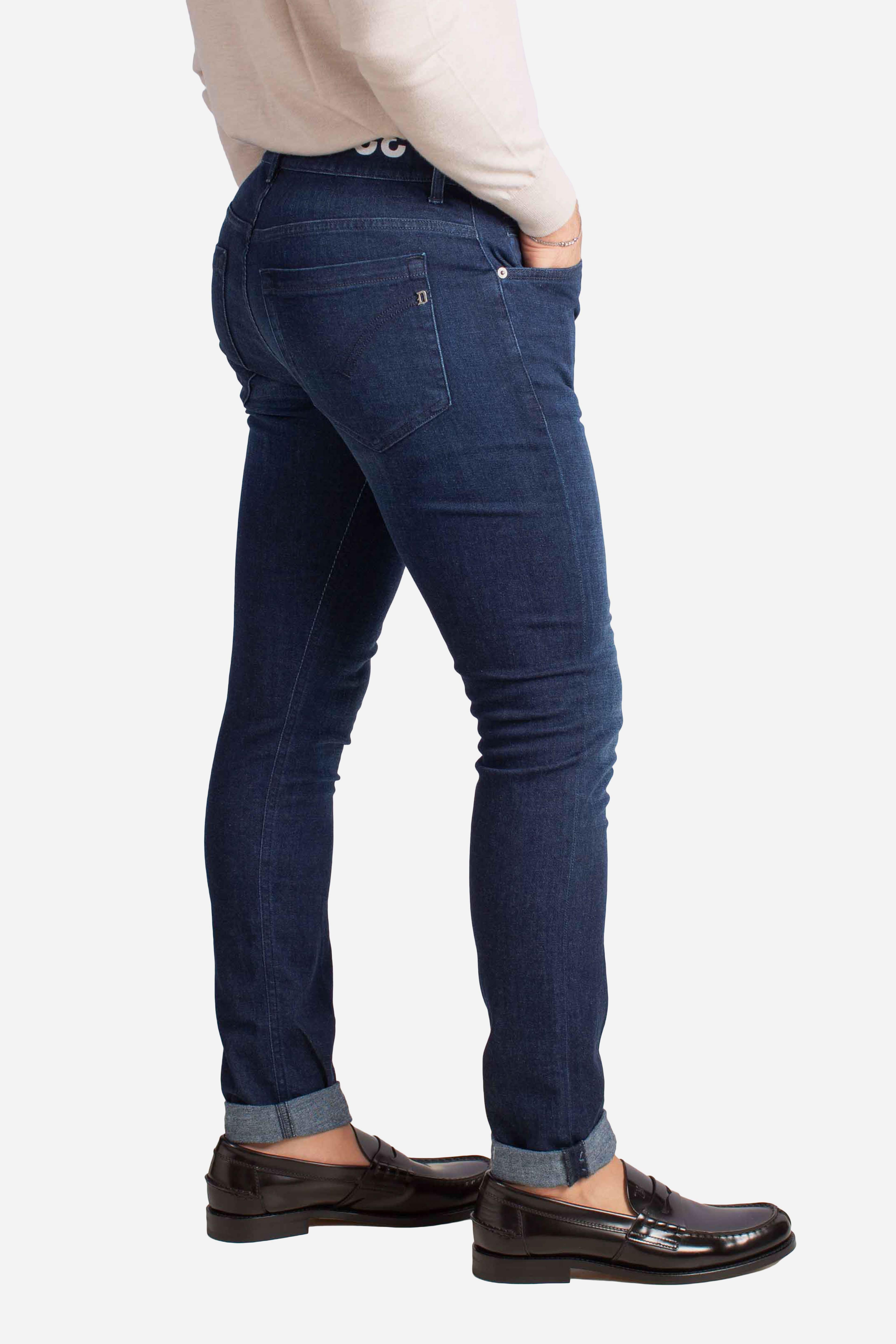 Jeans Slim Fit in Denim Stretch Blu Scuro UP232DS0345LG8800 DONDUP