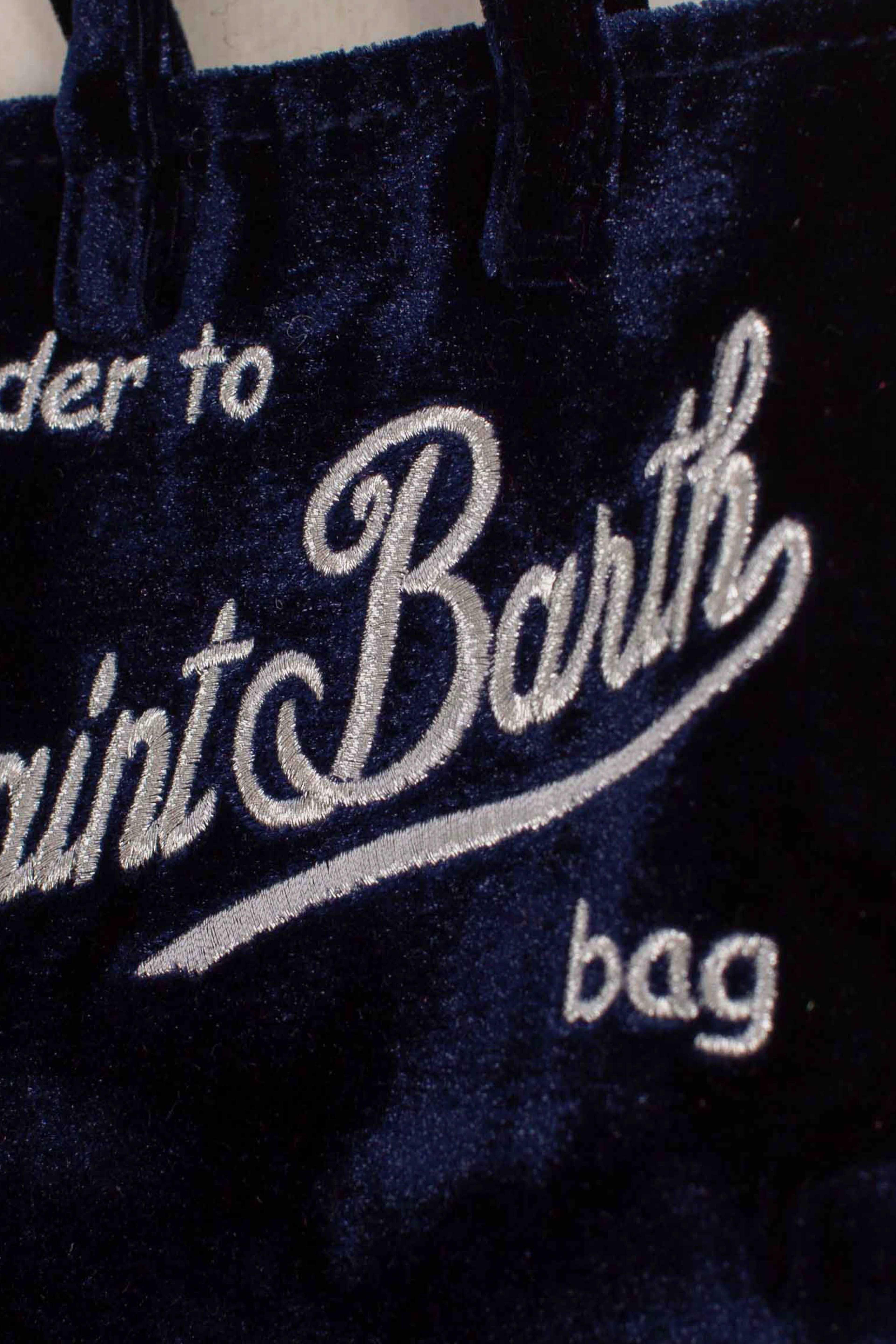 Phone Bag in velluto blu PHONE00800164I MC2 SAINT BARTH