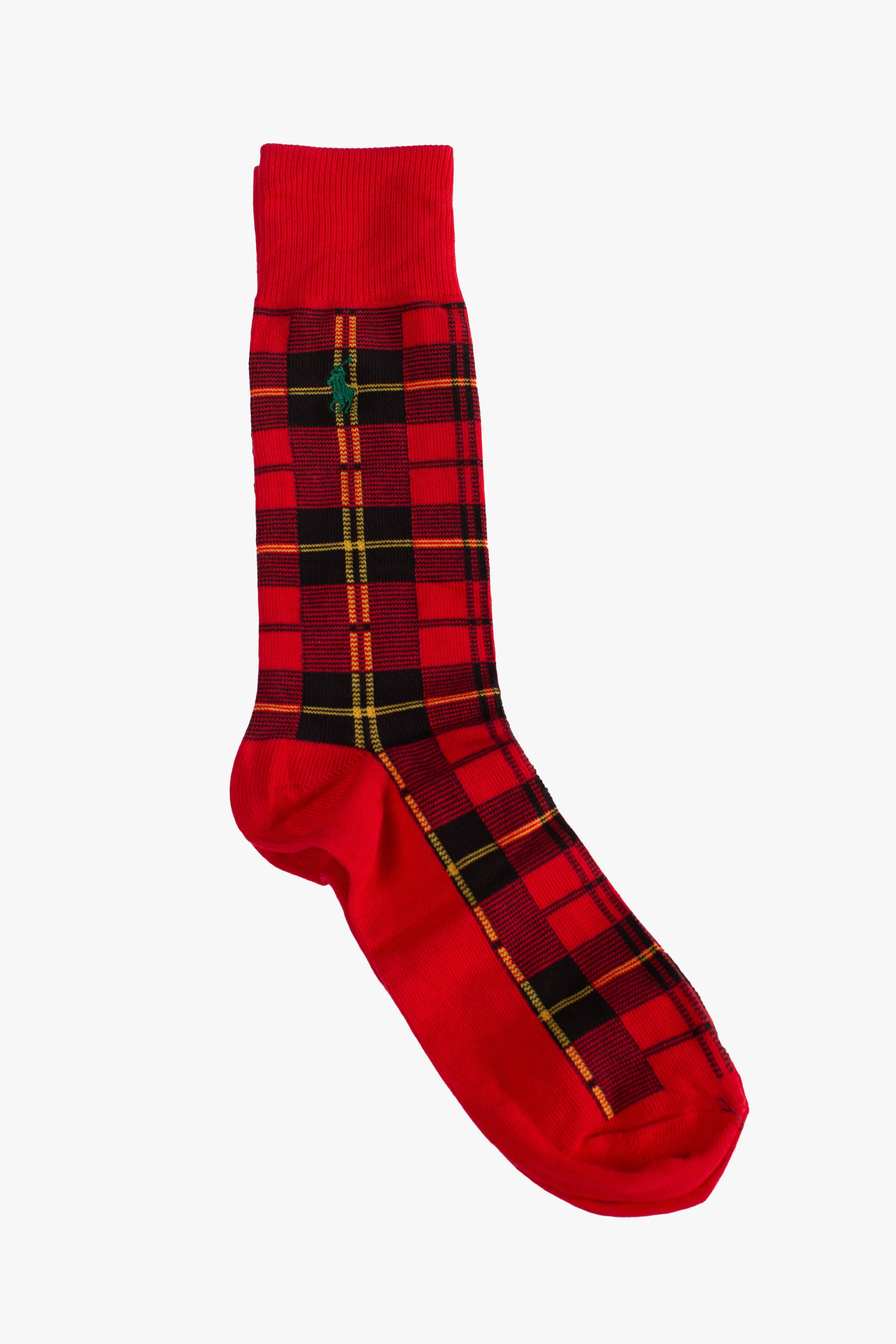 Set regalo 3 paia calze lunghe scozzesi tartan multicolor 449P04716001 POLO RALPH LAUREN