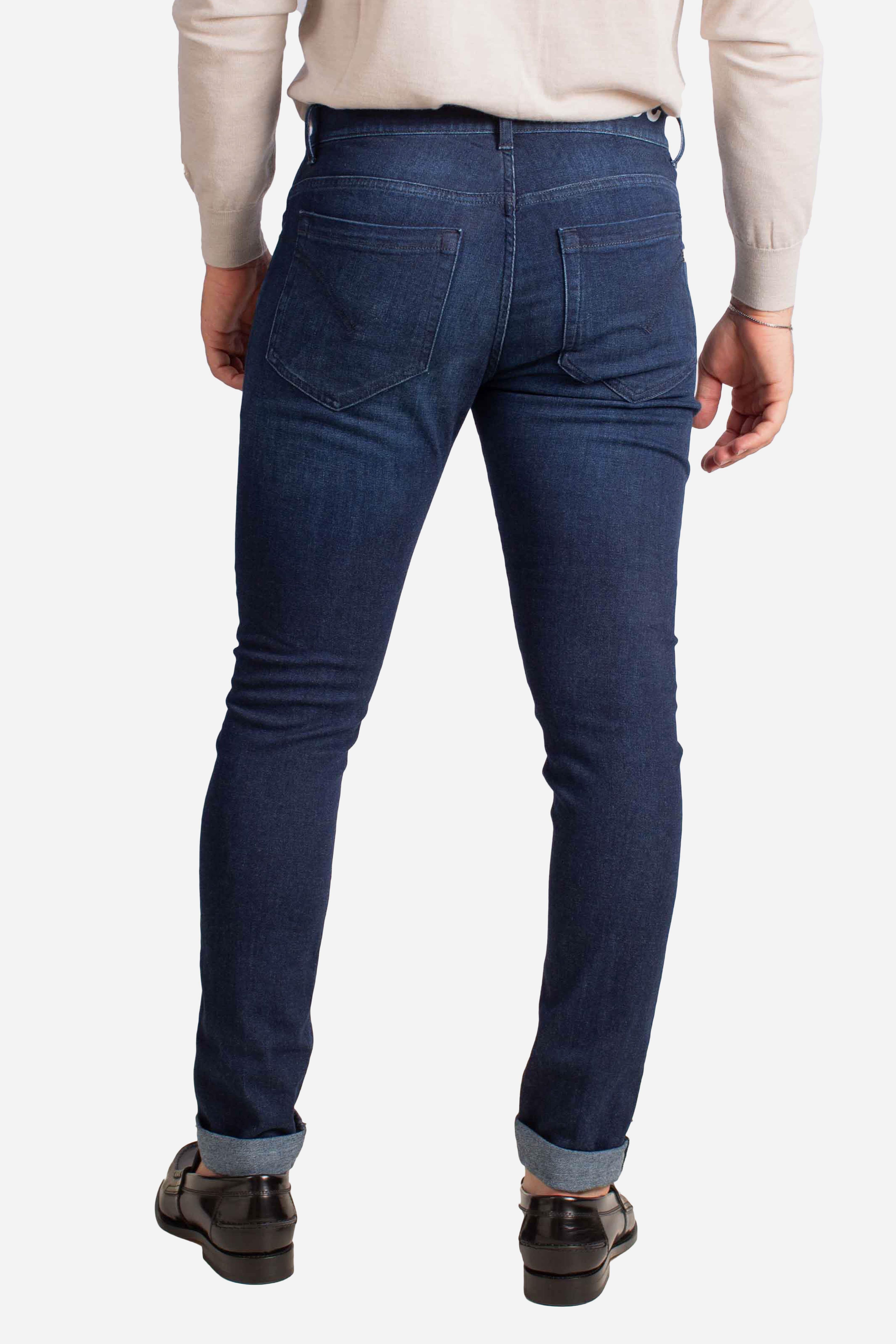 Jeans Slim Fit in Denim Stretch Blu Scuro UP232DS0345LG8800 DONDUP