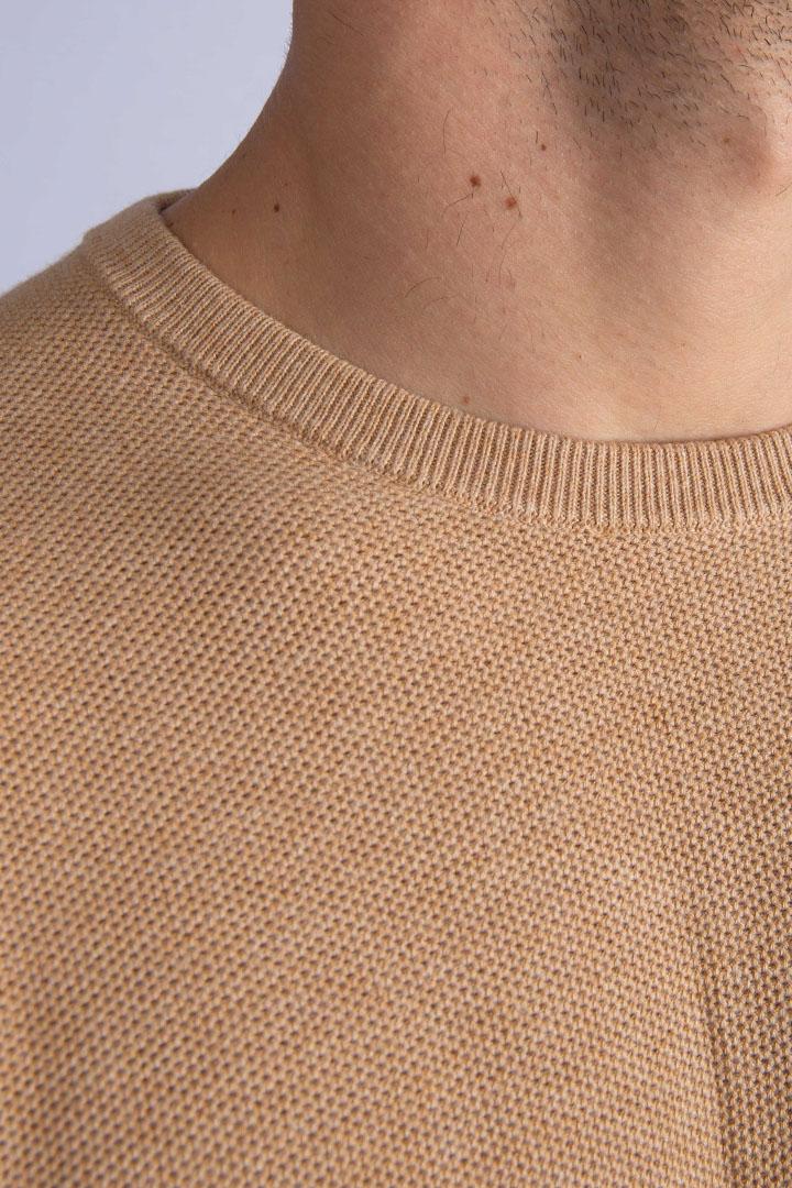 Maglia a girocollo effetto texture brown 710918163502 POLO RALPH LAUREN