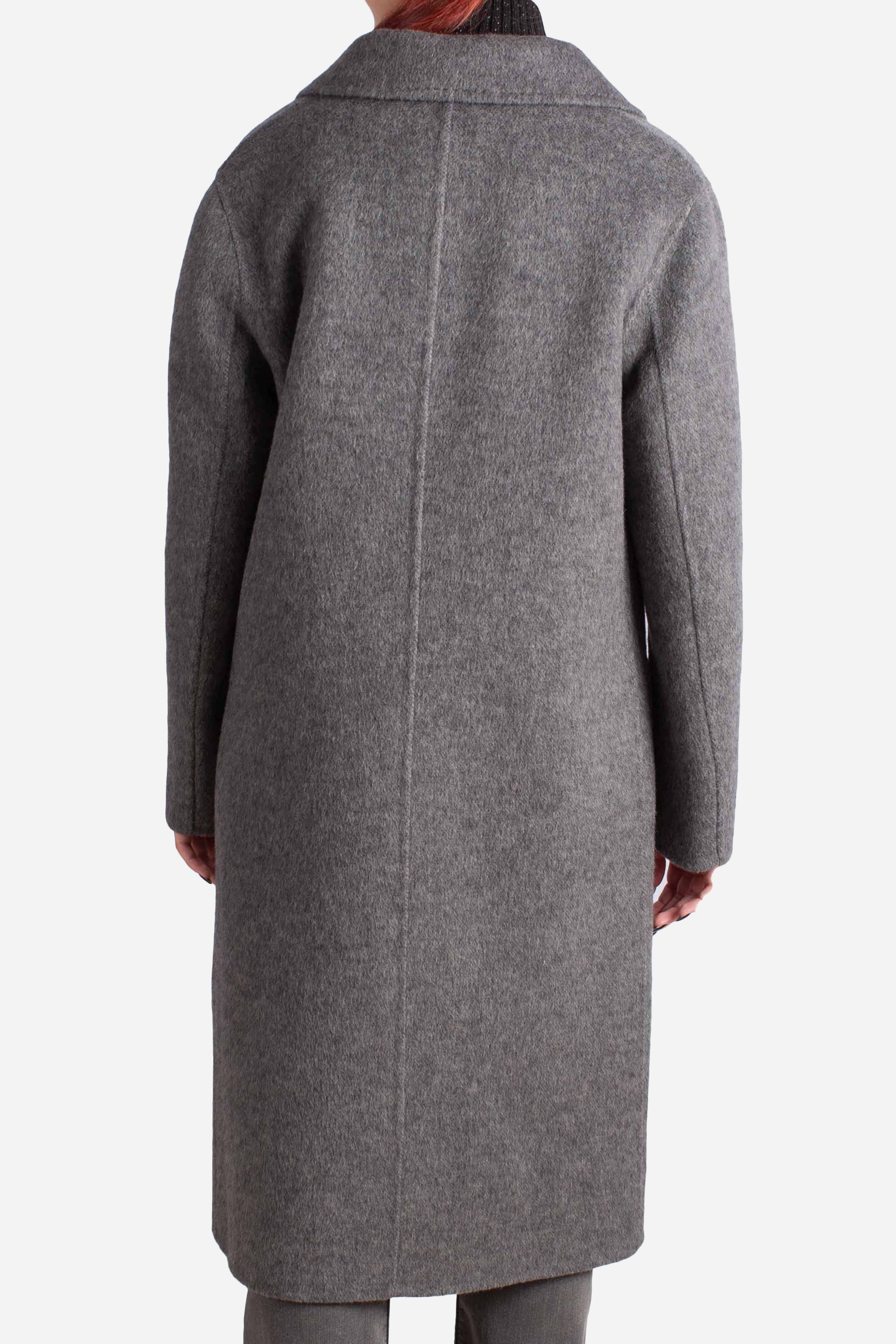 Cappotto lungo in lana grigio K330Y008A1930 DIXIE