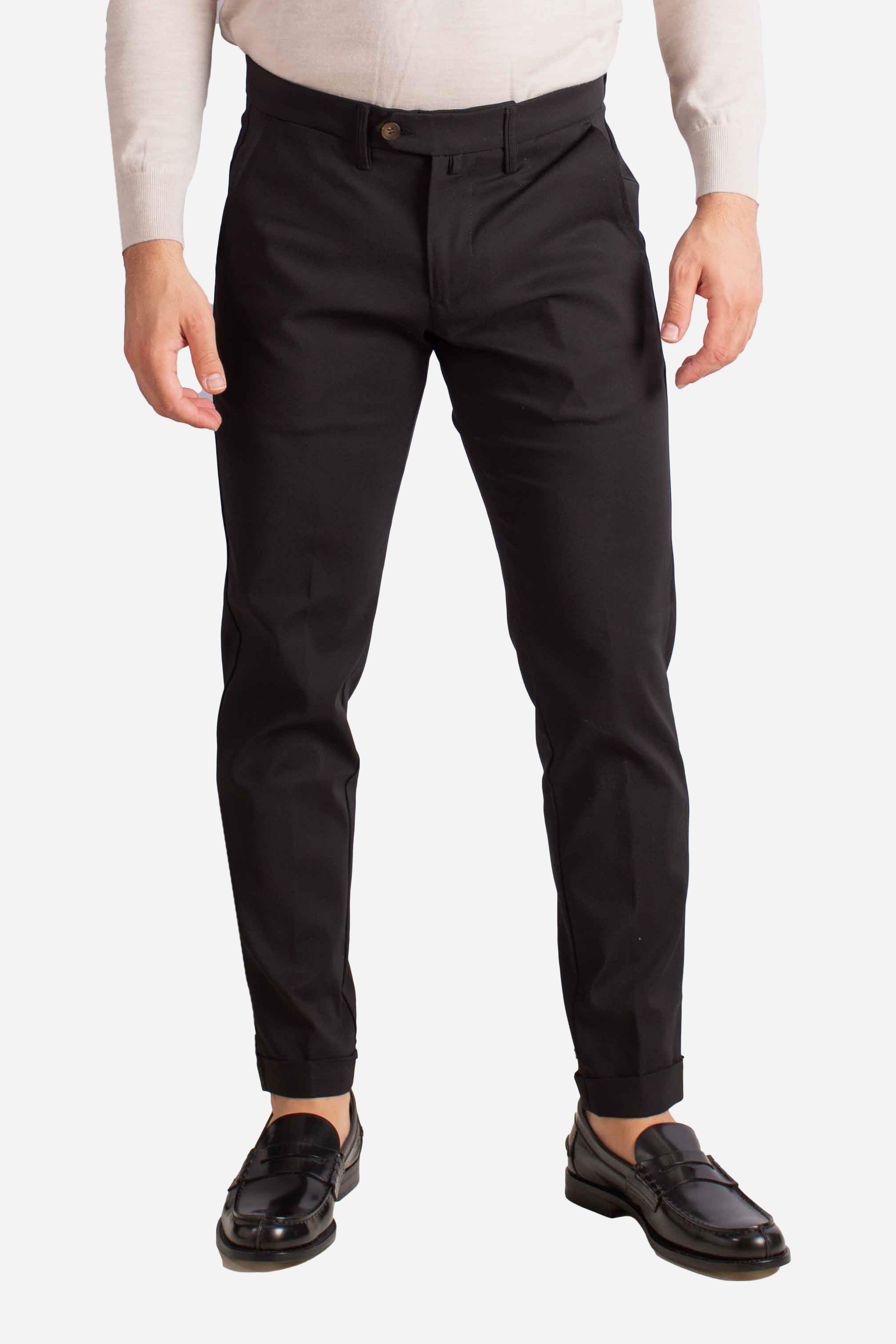Pantalone in tessuto tecnico nero NAPOLI126033099 ERNYS