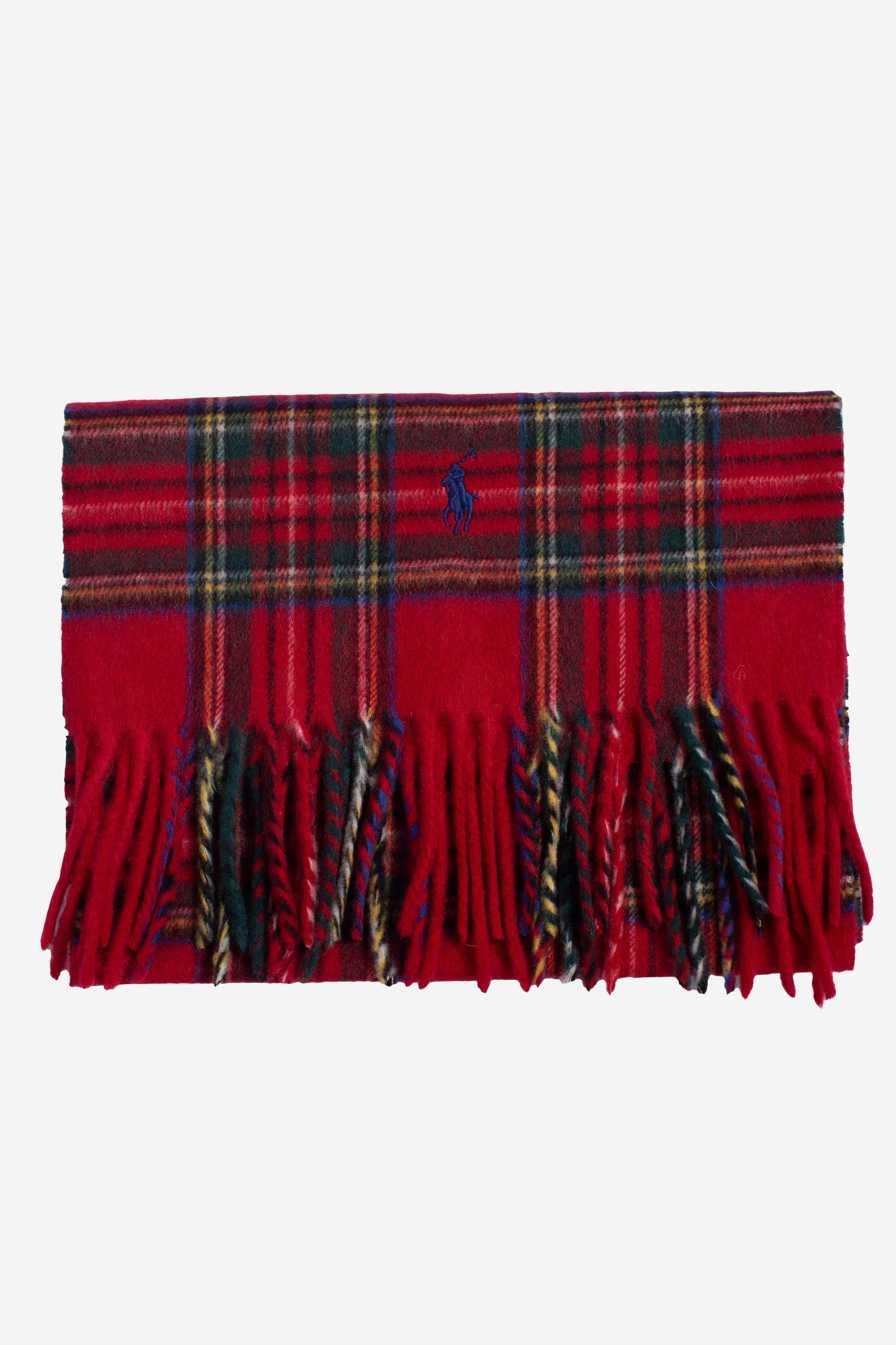 Sciarpa scozzese in cachemire con frange red multicolor 449959360001 POLO RALPH LAUREN