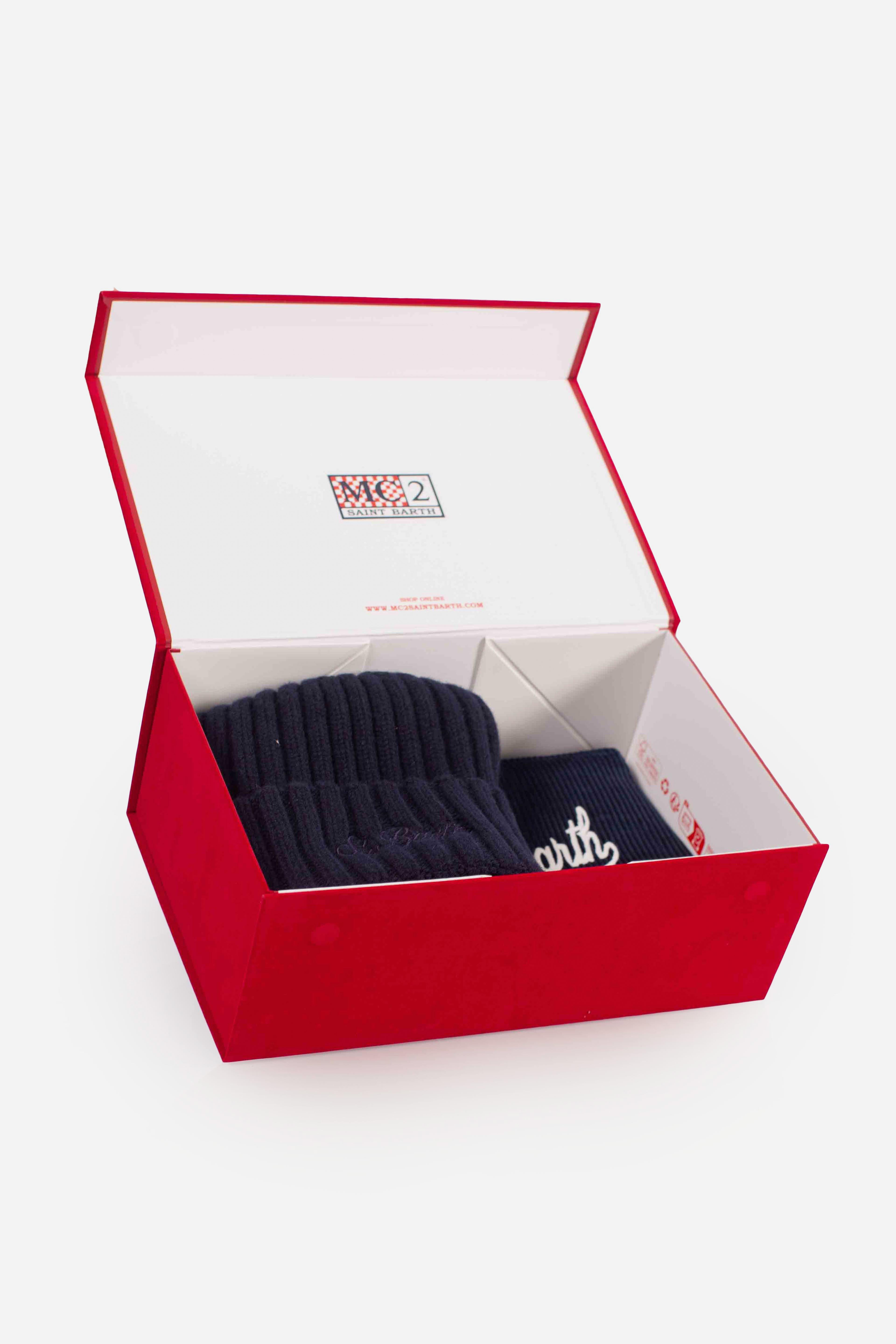 Christmas Gift Box Saint Barth blue BOX002100164I MC2 SAINT BARTH