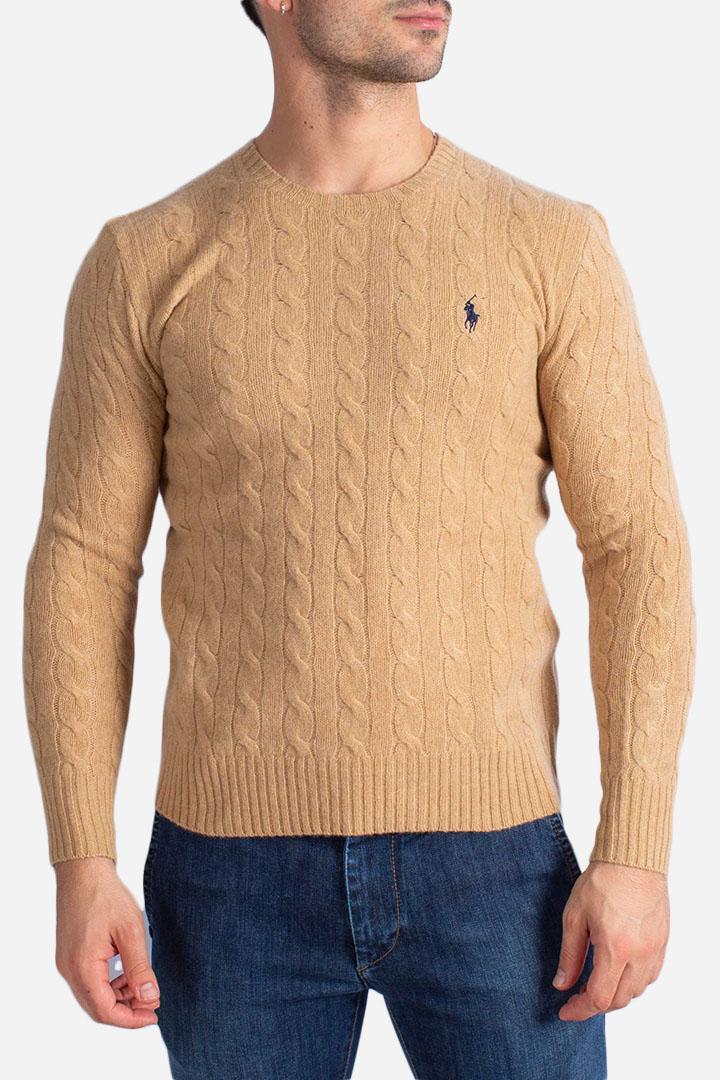 Maglia in lana e cashmere brown 710876762009 POLO RALPH LAUREN
