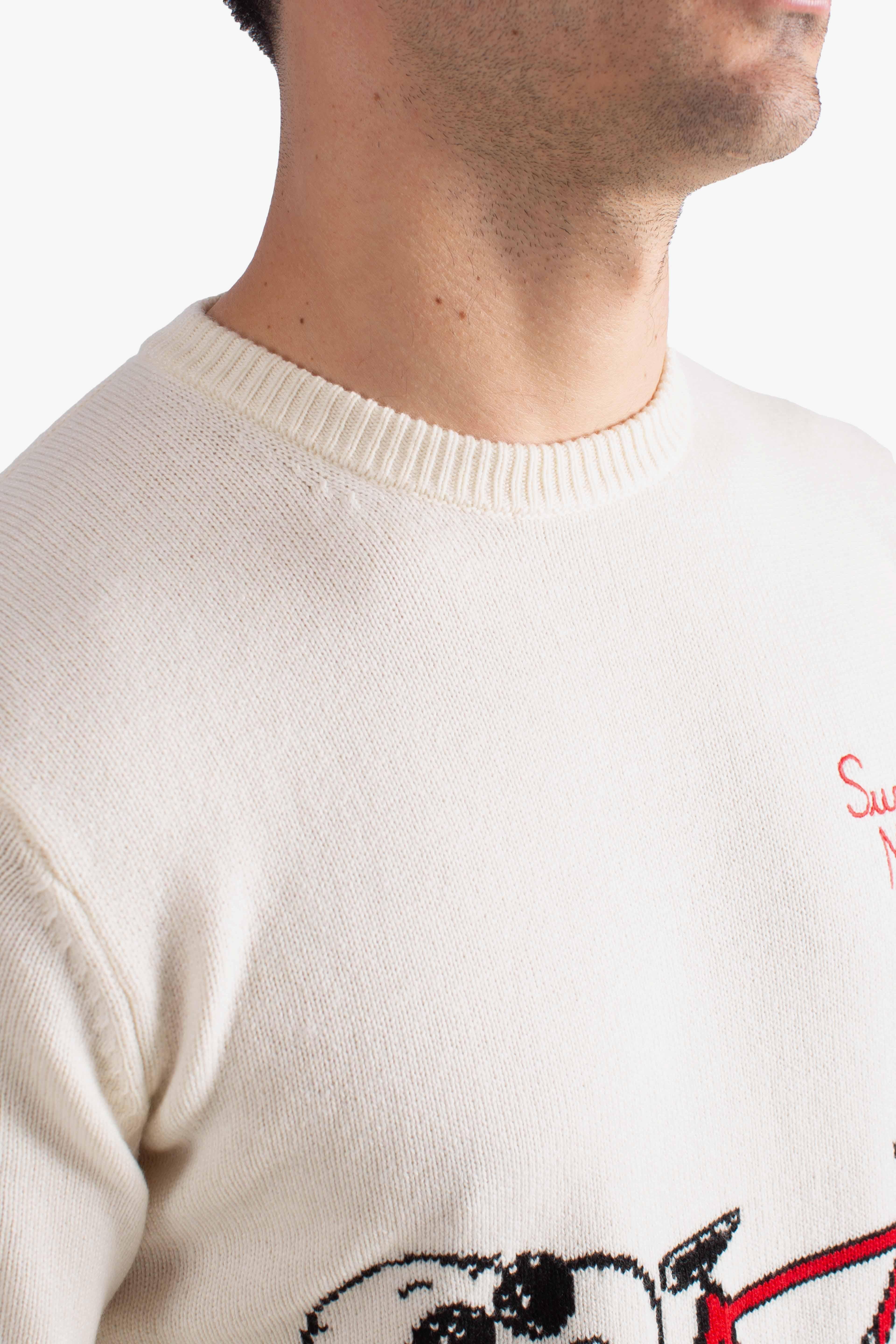 Maglia Uomo Saint Barth "Snoopy Sunday Mood" white HER000103075I MC2 SAINT BARTH