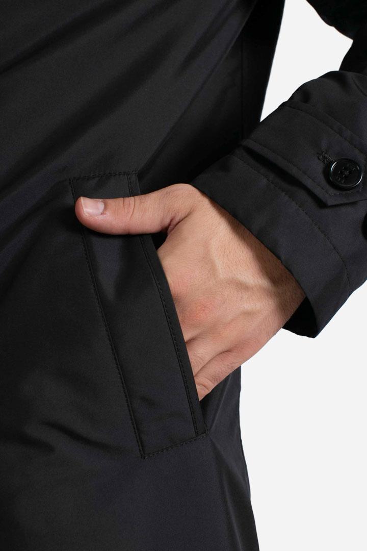 Impermeabile Morning Coat in Popeline Tecnico nero NAM62510160AXXB999 FAY