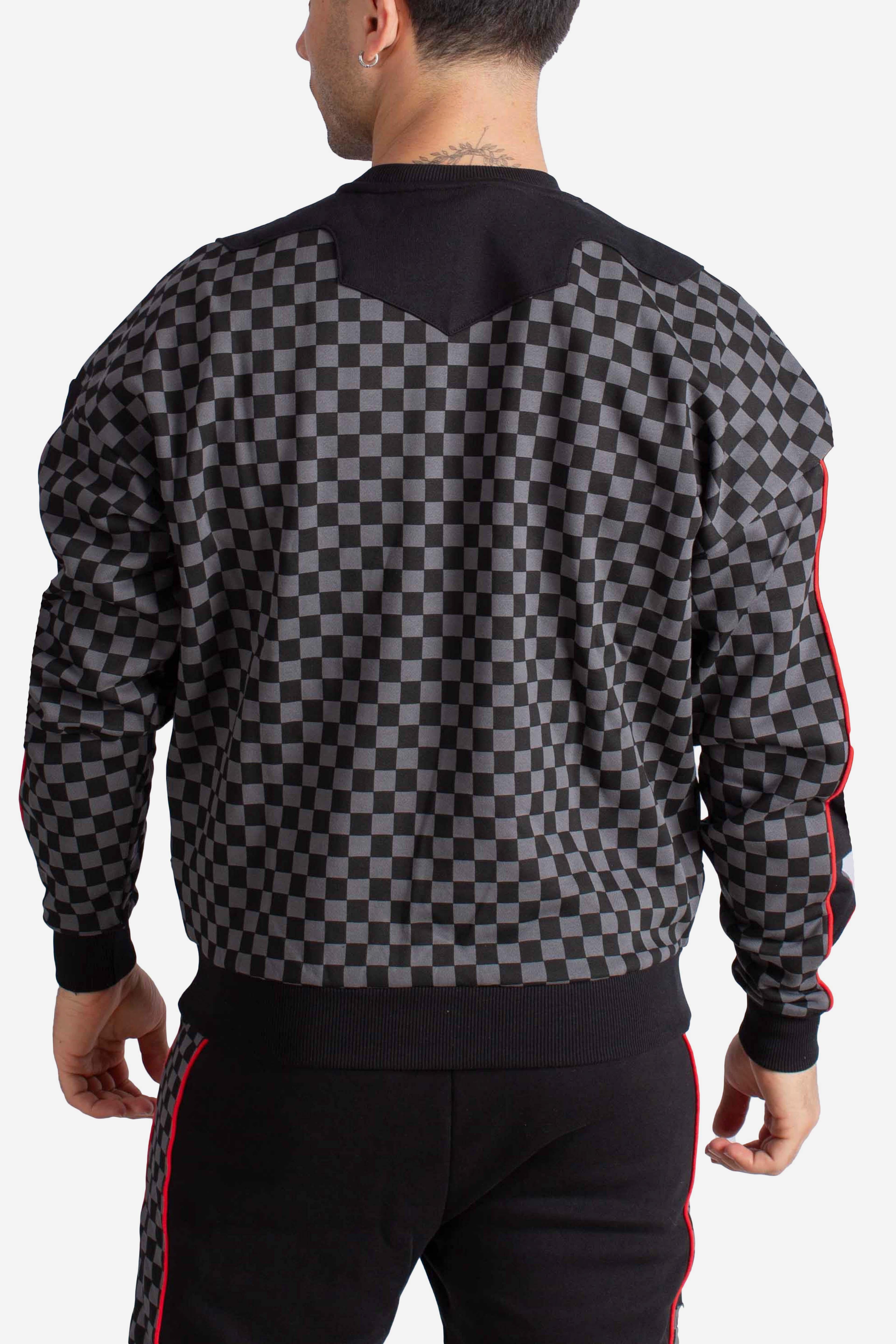 Felpa triple decker heir to throne crew grey SP774GGREYGREY SPRAYGROUND