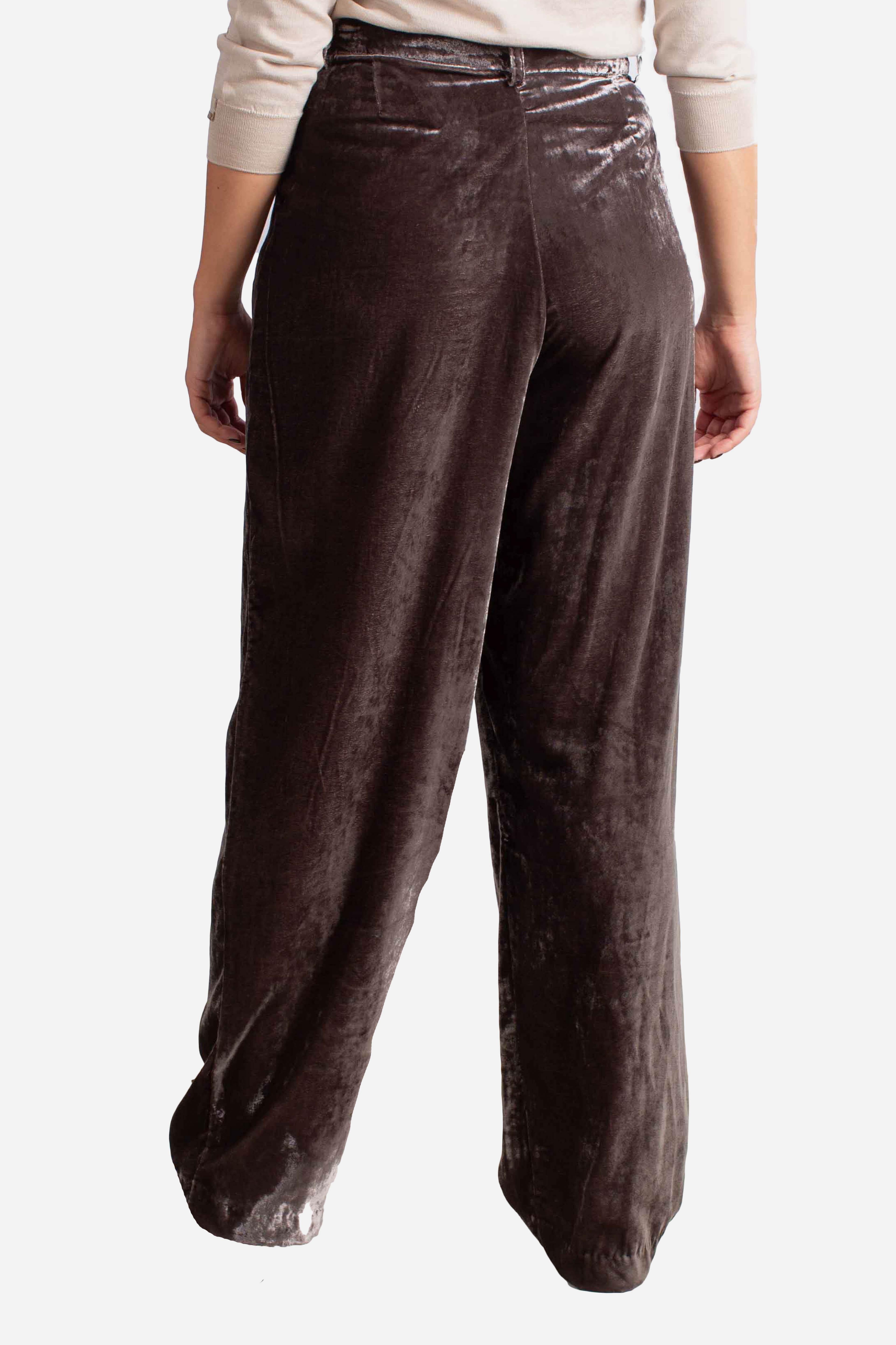 Tailleur Donna in Velluto Liscio Fumo NAEGKNVA1930 DIXIE