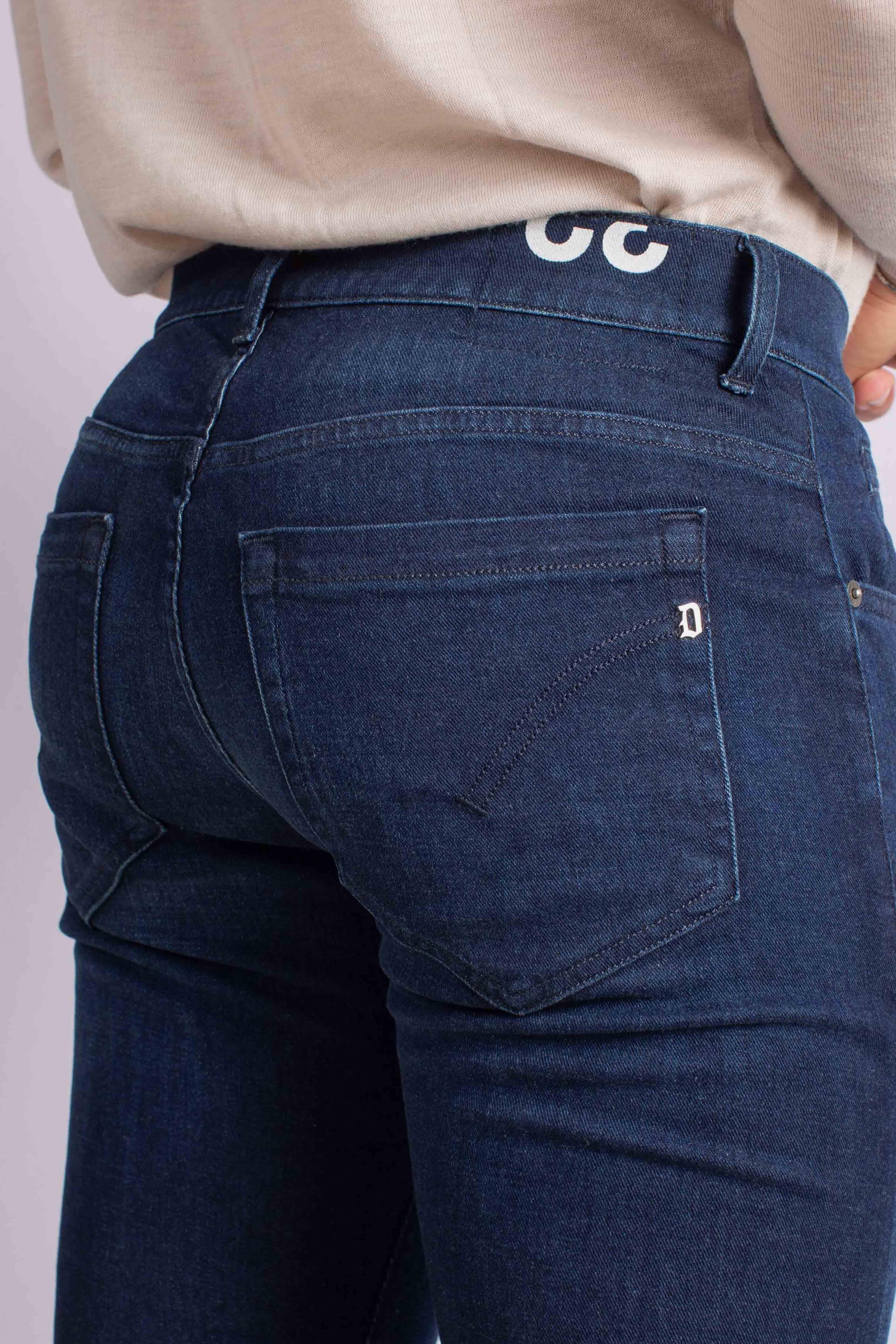 Jeans Slim Fit in Denim Stretch Blu Scuro UP232DS0345LG8800 DONDUP
