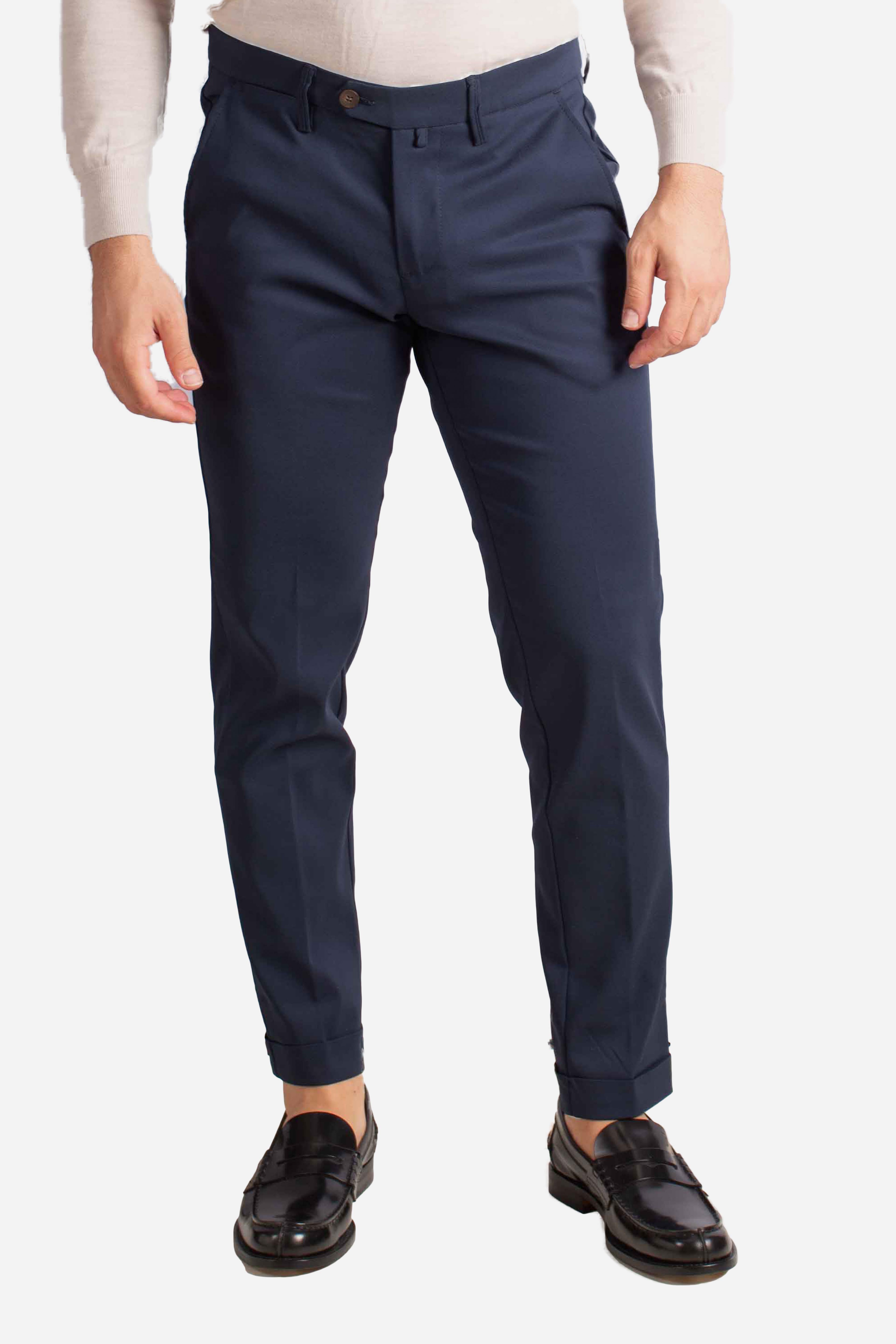 Pantalone in tessuto tecnico blue NAPOLI126033100 ERNYS