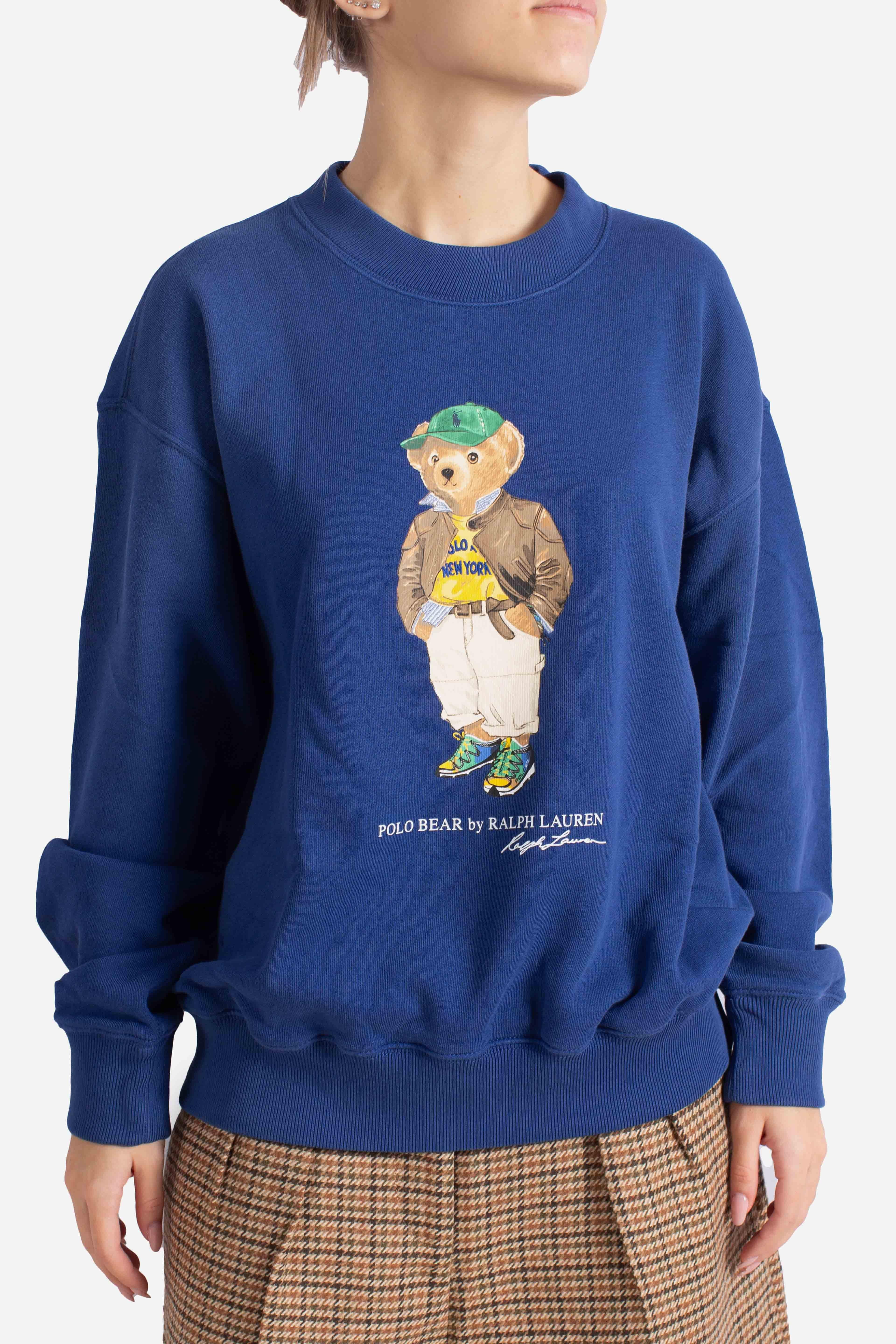 Felpa leggera Polo Bear a girocollo blue 211971736001 POLO RALPH LAUREN