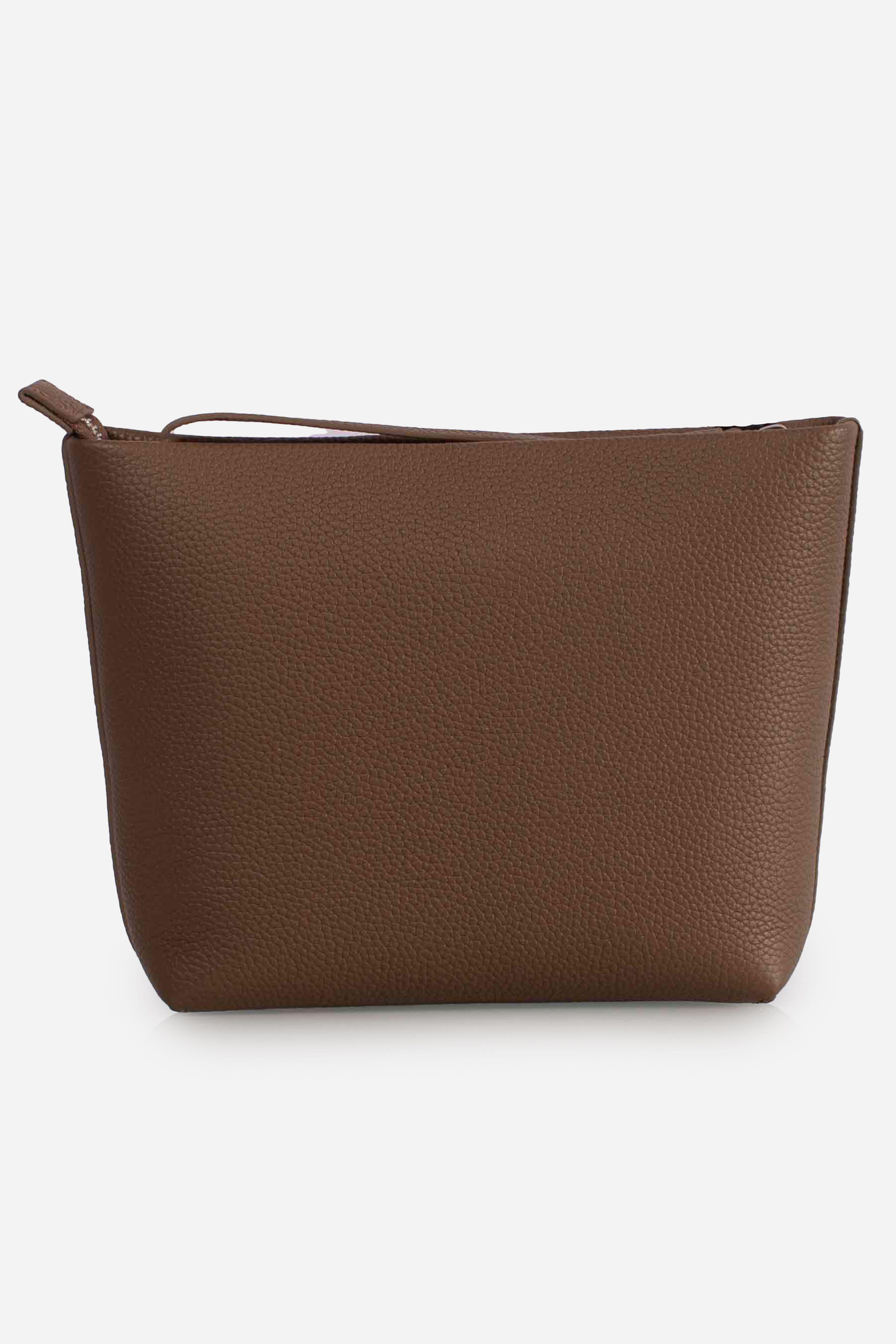 Pochette Aline in pelle brown con Logo Impresso ALI003600776I MC2 SAINT BARTH