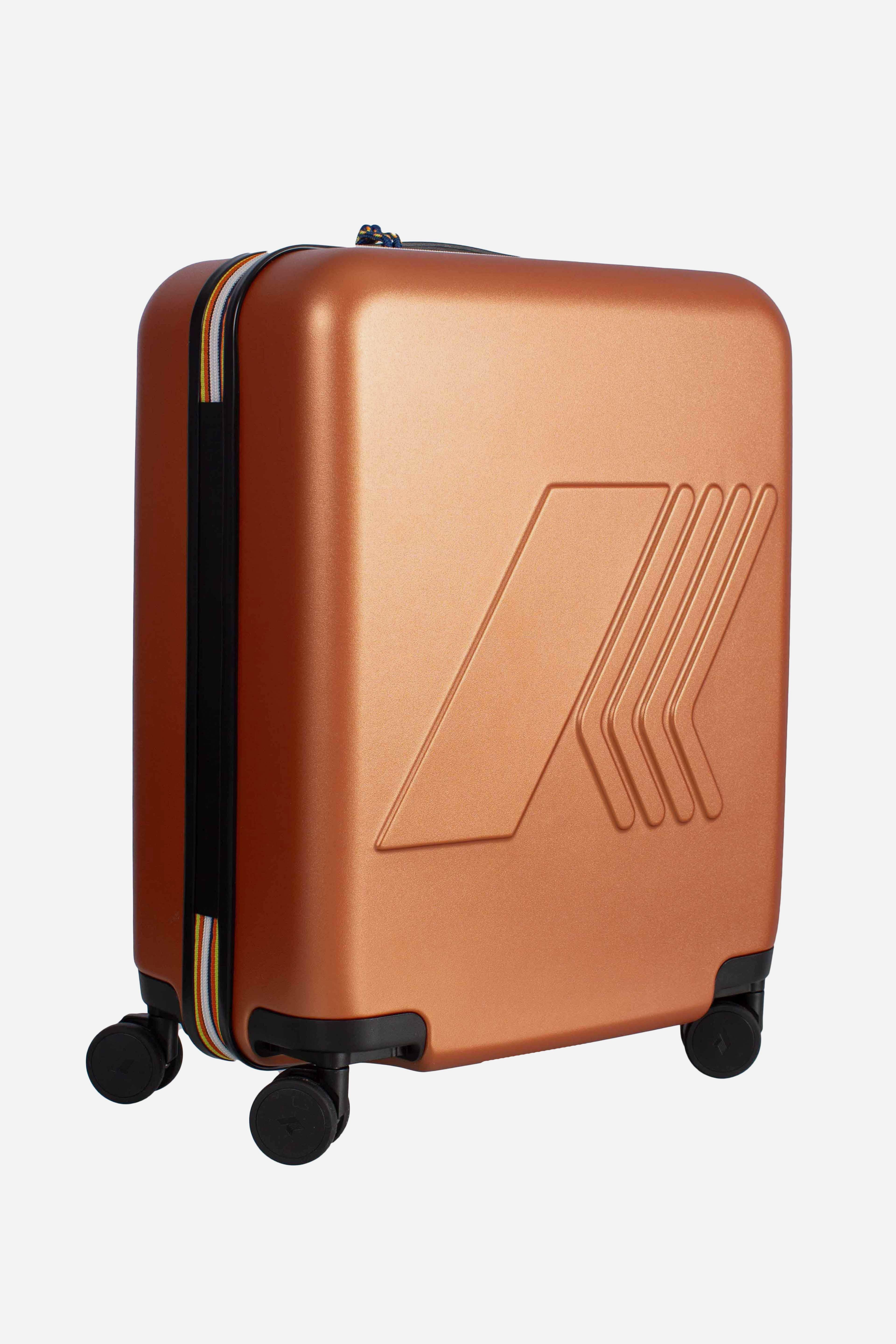 Trolley eudoxie logo rigido unisex orange adobe con ruote a 360° K81372WWGG K-WAY