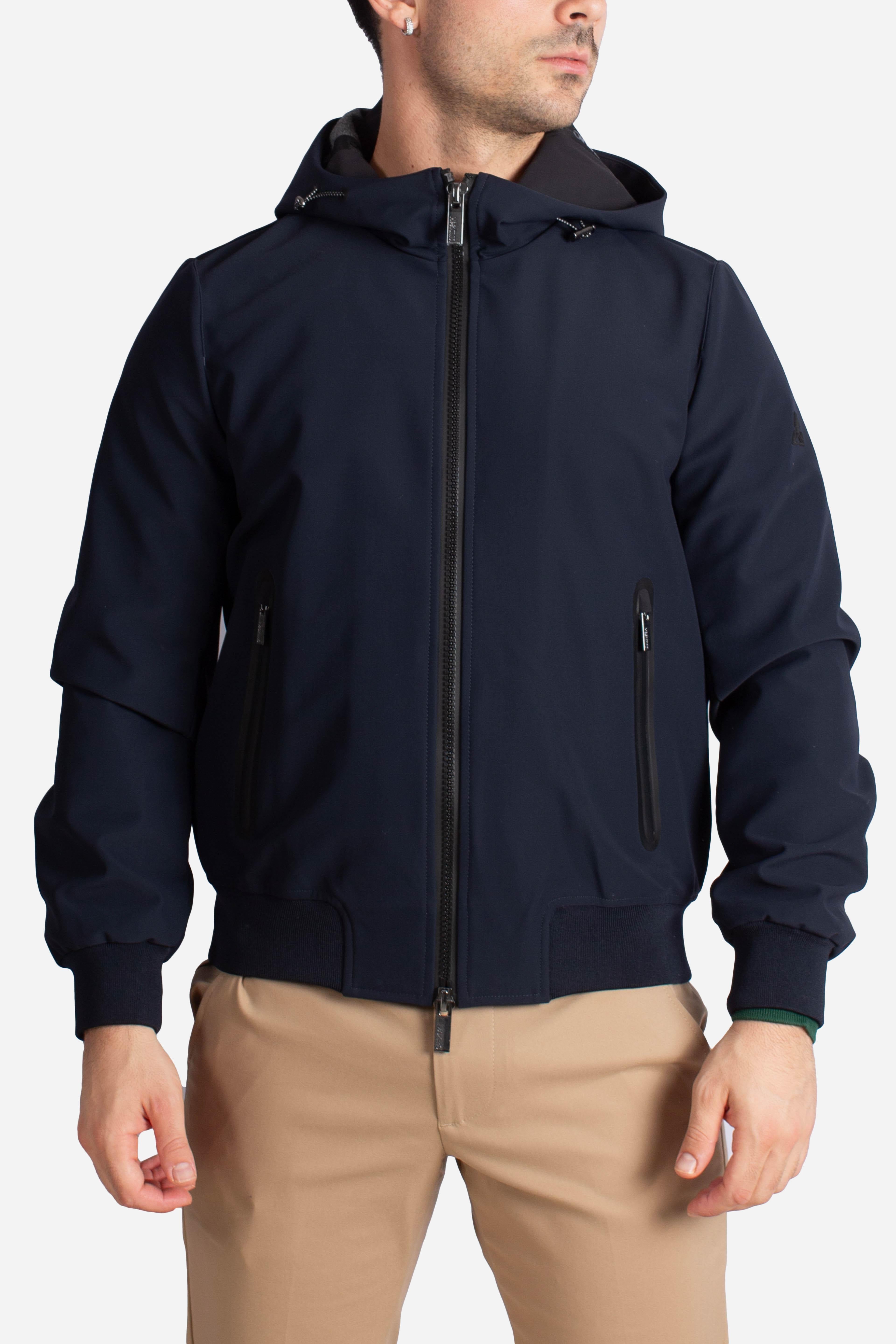 Giubbino Softshell blue con Cappuccio HE9440023BLUE HESKIMO