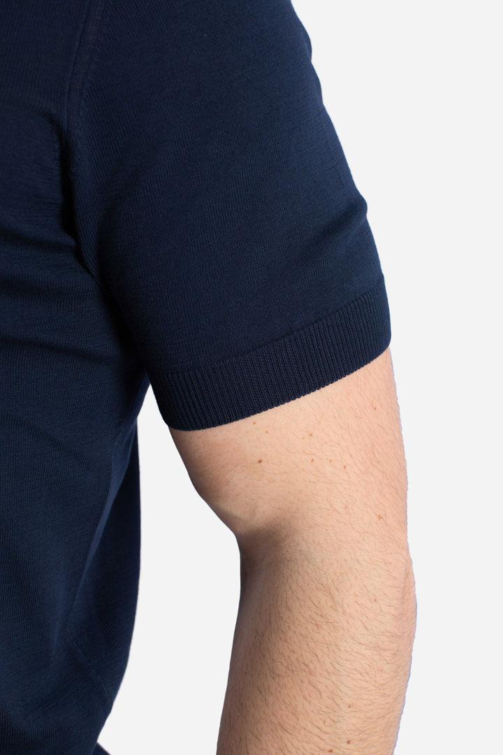 Maglia girocollo vintage organic cotton blu 5713621810598 GRAN SASSO