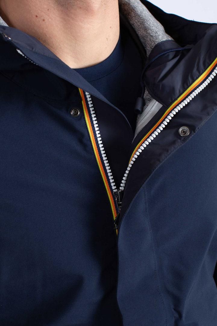 Parka Tommy Bonded Jersey blue depth K5126SWK89 K-WAY