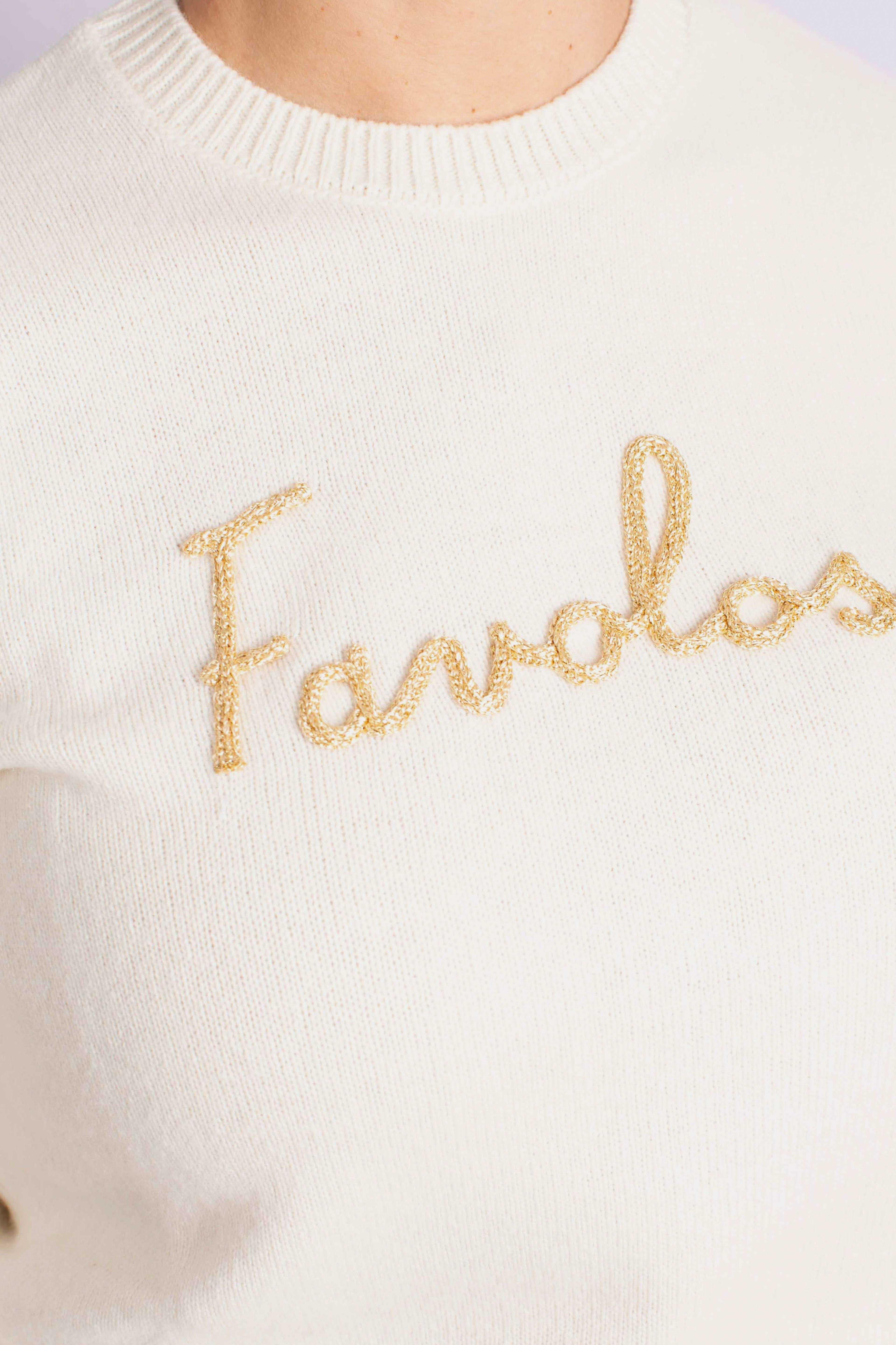 Maglione Donna "Favolosa" Bianco QUE001003953I MC2 SAINT BARTH