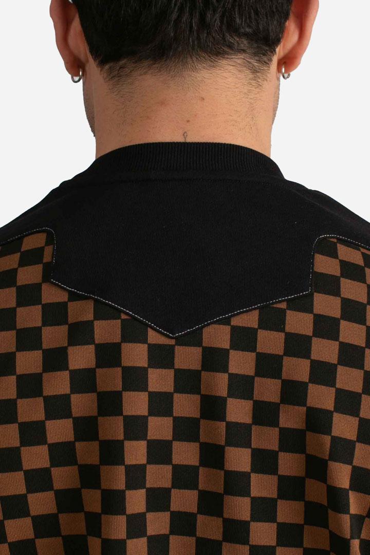 Felpa triple crewneck brown SP691EBRWNBROWN SPRAYGROUND