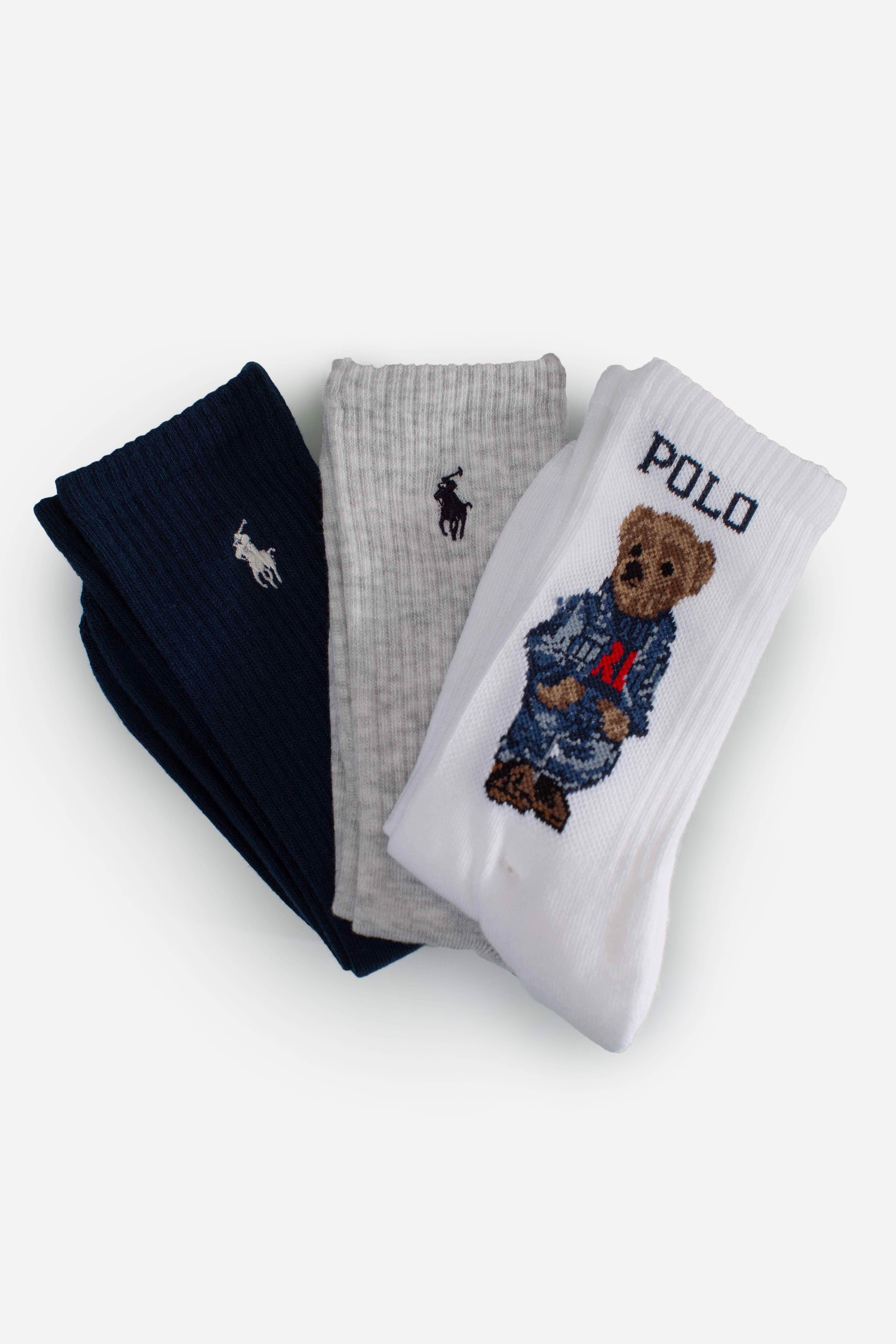 Tre paia di calze Polo Bear 455882850001 POLO RALPH LAUREN