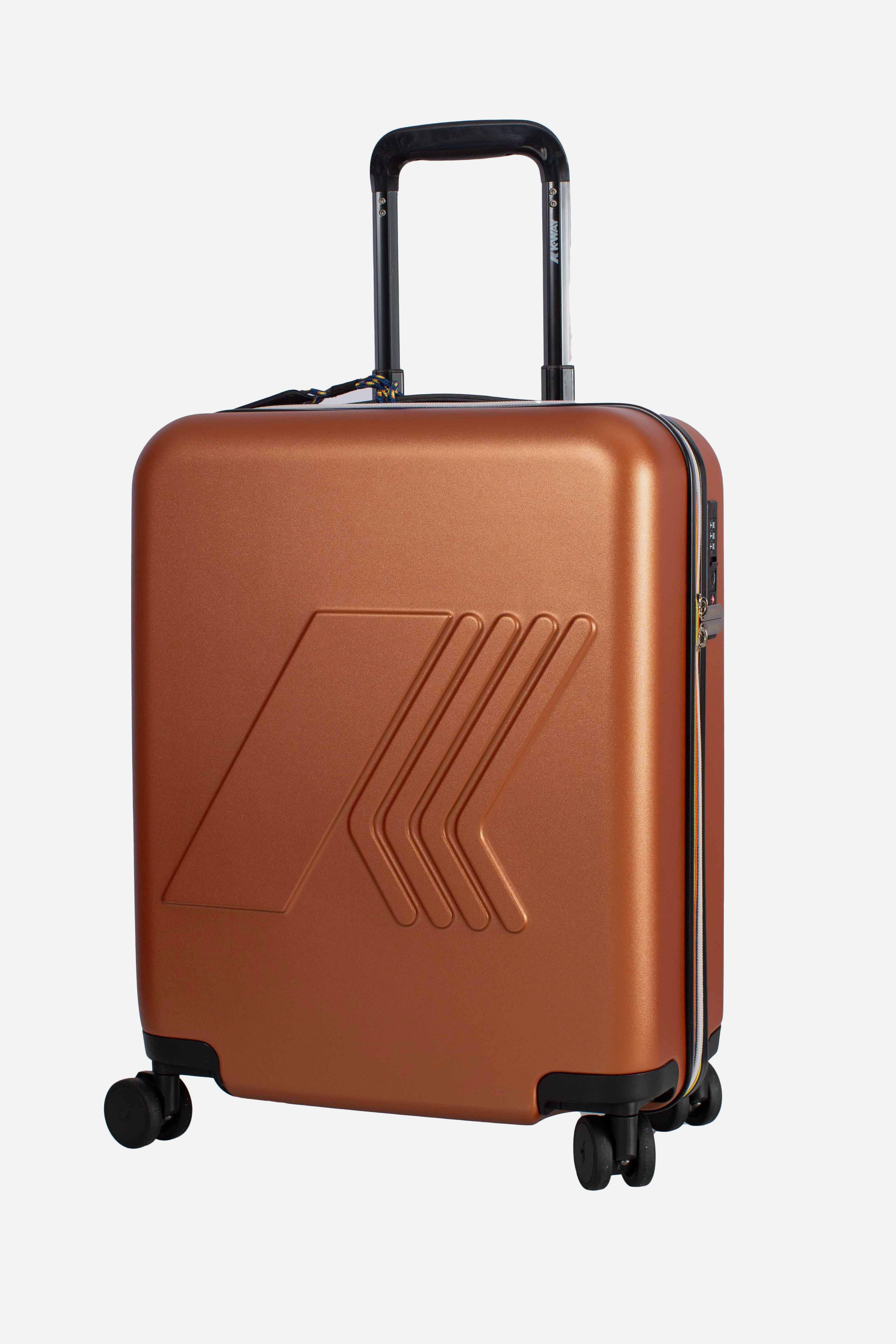 Trolley eudoxie logo rigido unisex orange adobe con ruote a 360° K81372WWGG K-WAY
