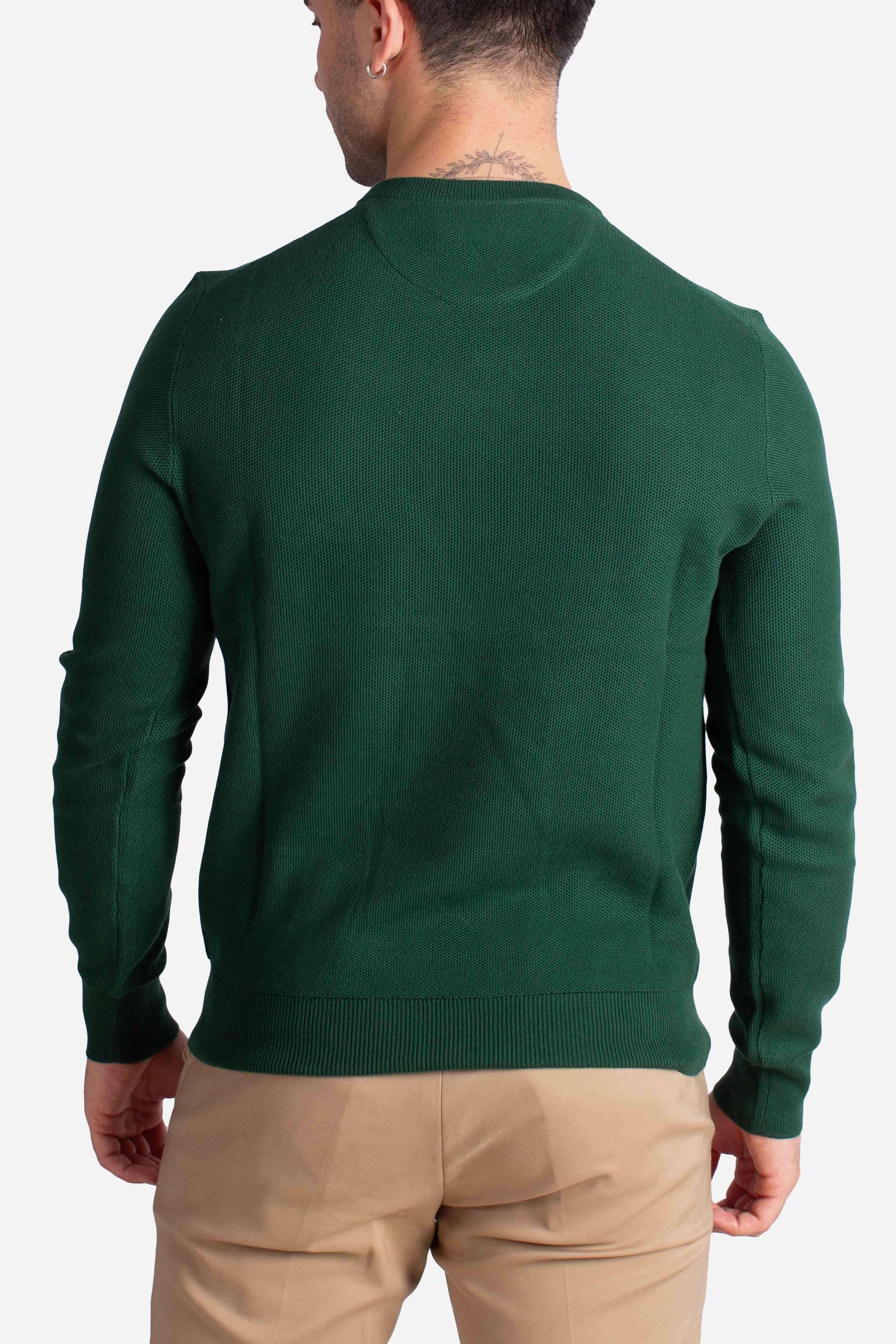 Maglia a girocollo effetto texture green 710918163521 POLO RALPH LAUREN