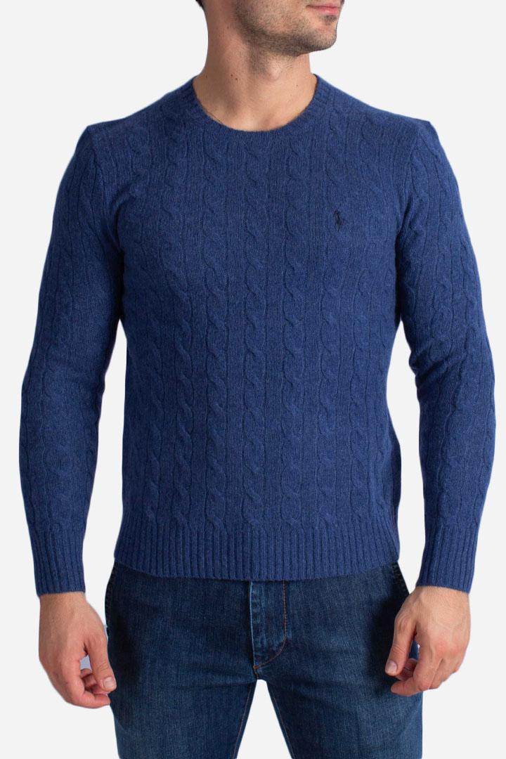 Maglia in lana e cashmere navy 710876762017 POLO RALPH LAUREN