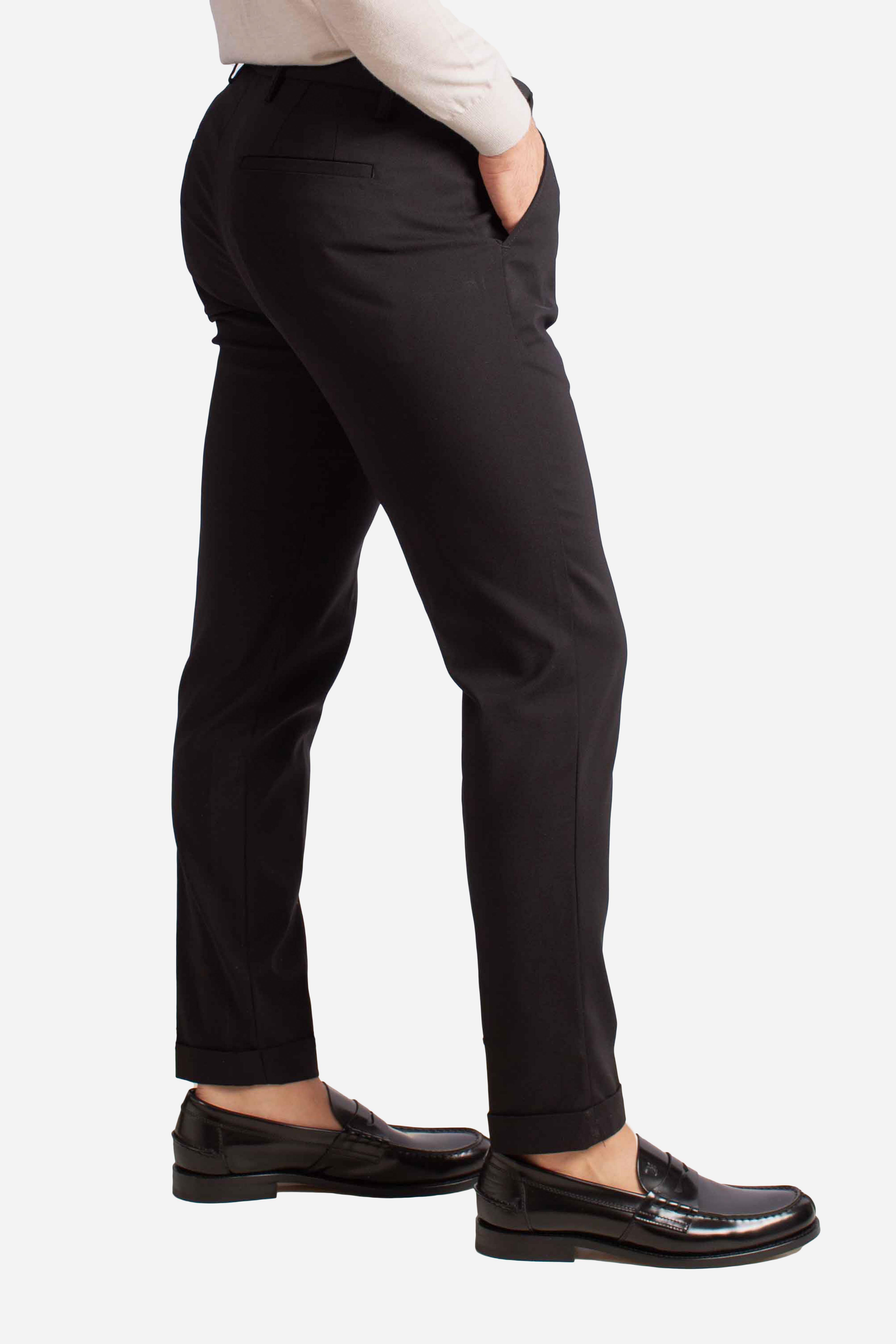 Pantalone in tessuto tecnico nero NAPOLI126033099 ERNYS
